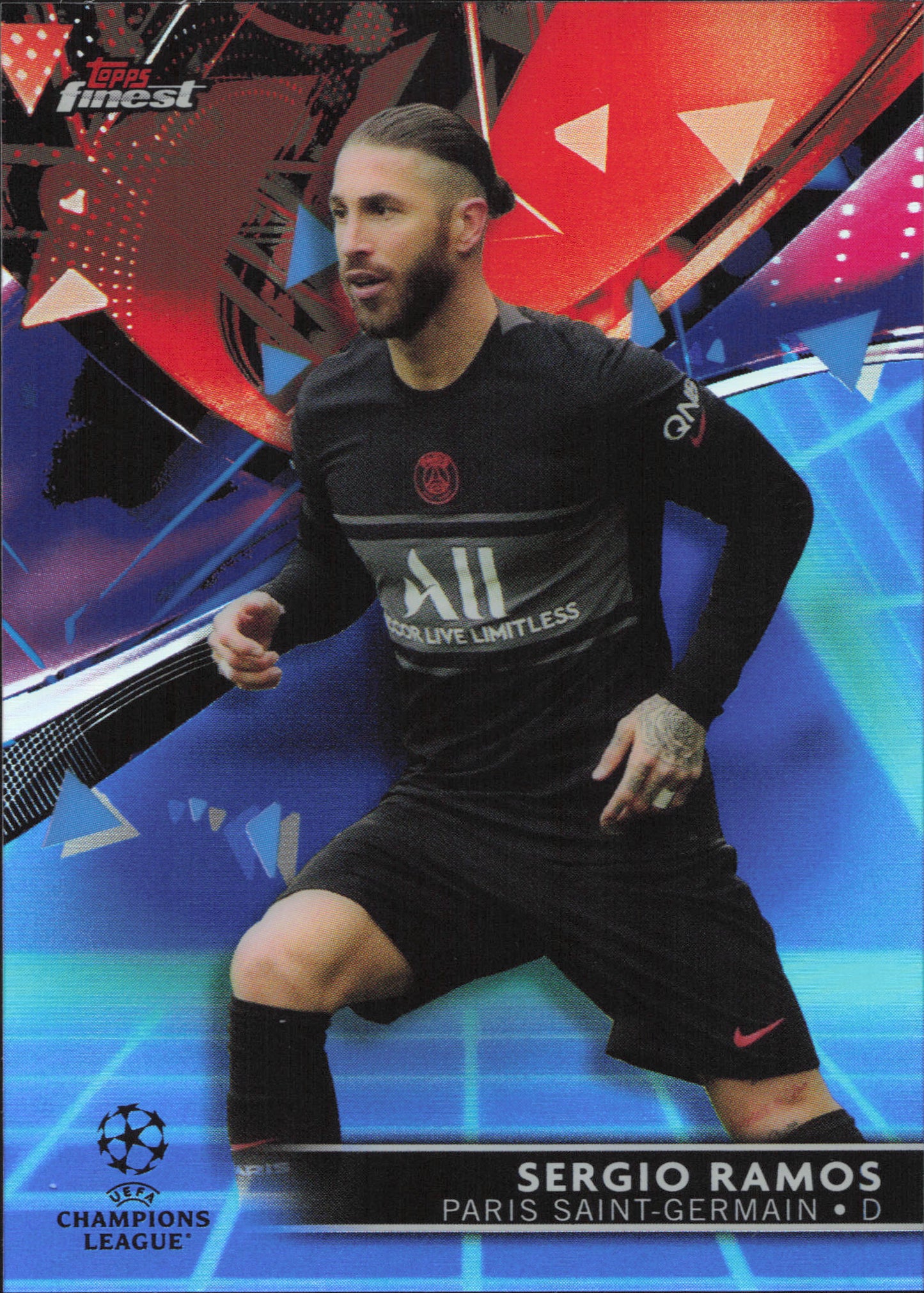 Sergio Ramos Numbered /99 Topps Finest