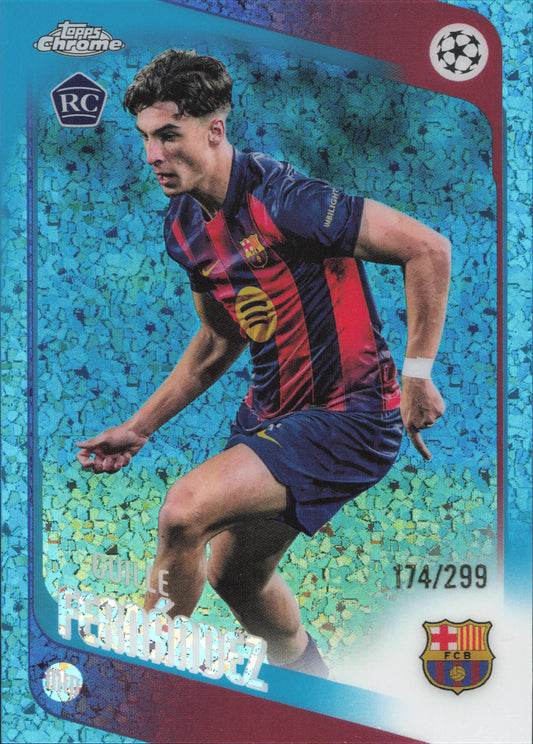 Guille Fernandez Rookie Numbered /299 Topps Chrome UCC