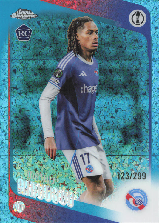 Mathys Amougou Rookie Numbered /299 Topps Chrome UCC