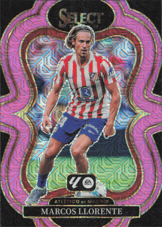 Marcos Llorente Numbered /99 Panini Select La Liga