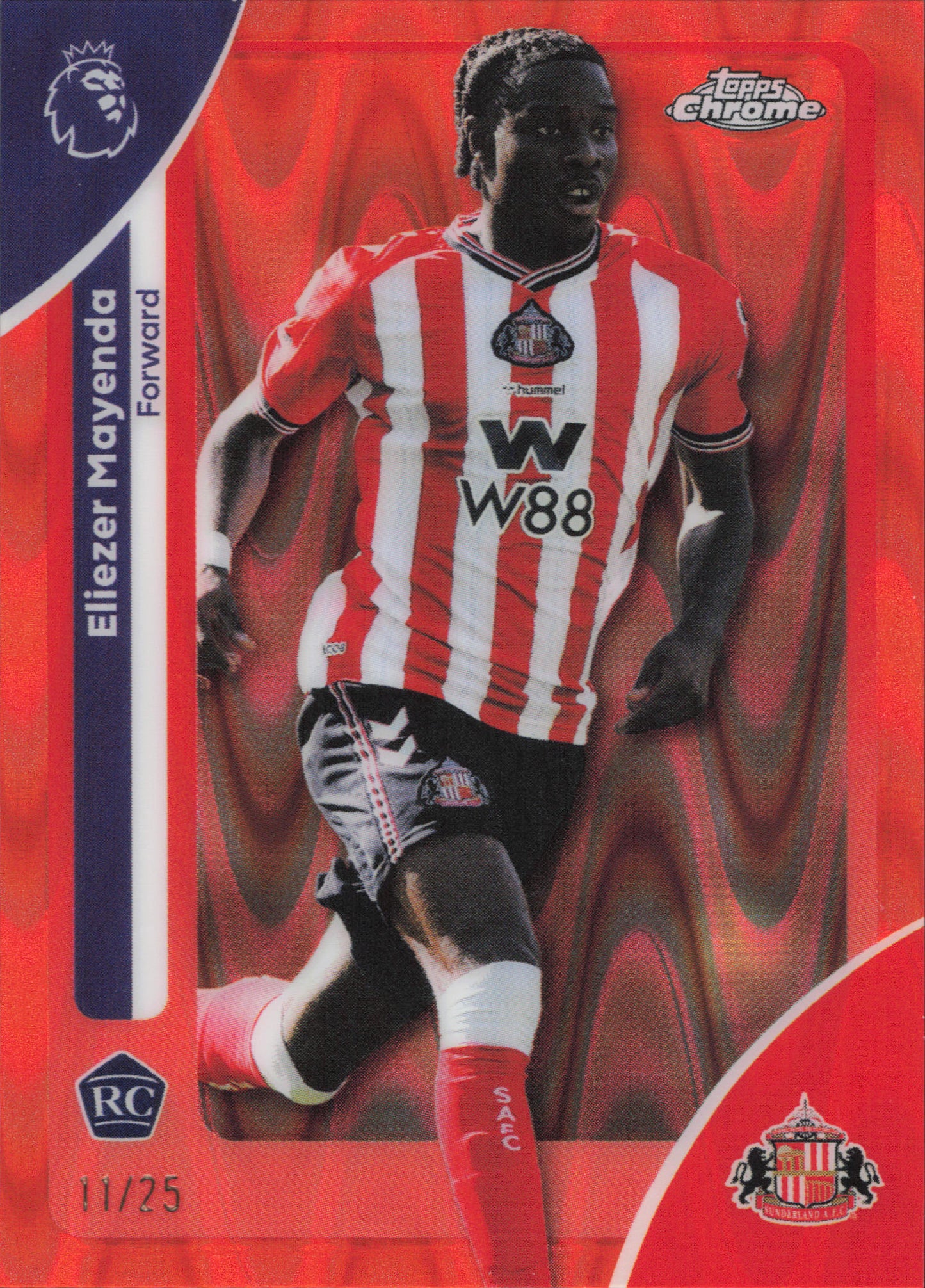 Eliezer Mayenda Rookie Numbered /25 Topps Chrome EPL
