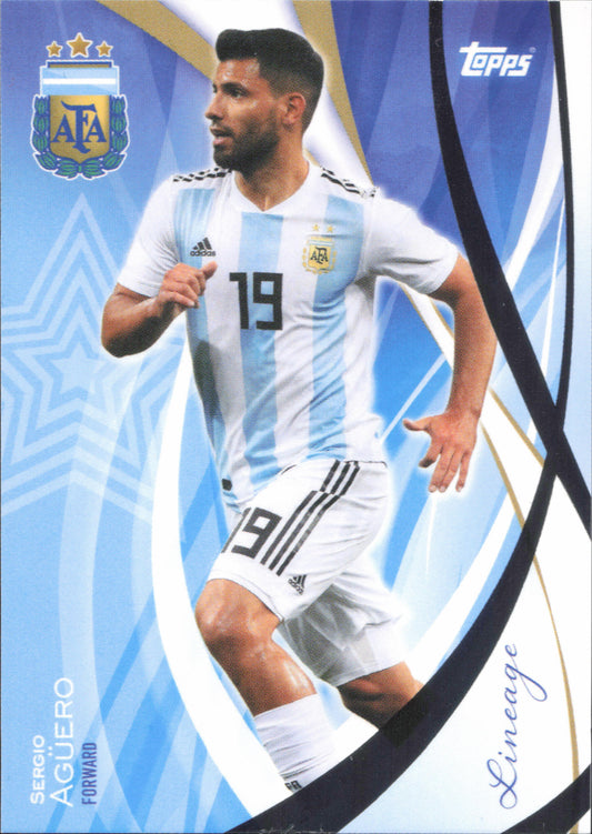 Sergio Aguero Base Topps Lineage Argentina