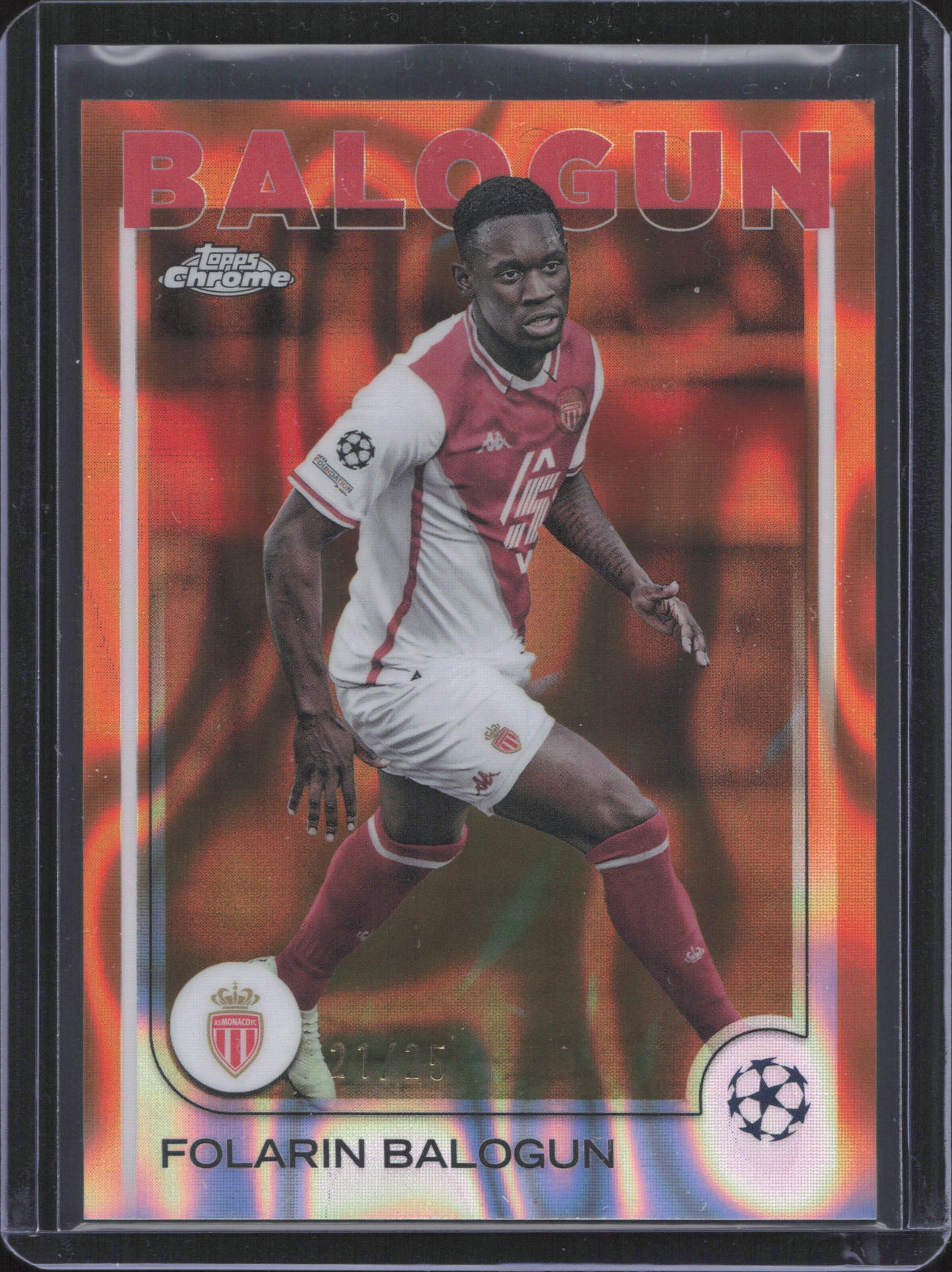 Folarin Balogun Numbered /25 Topps Chrome UCC