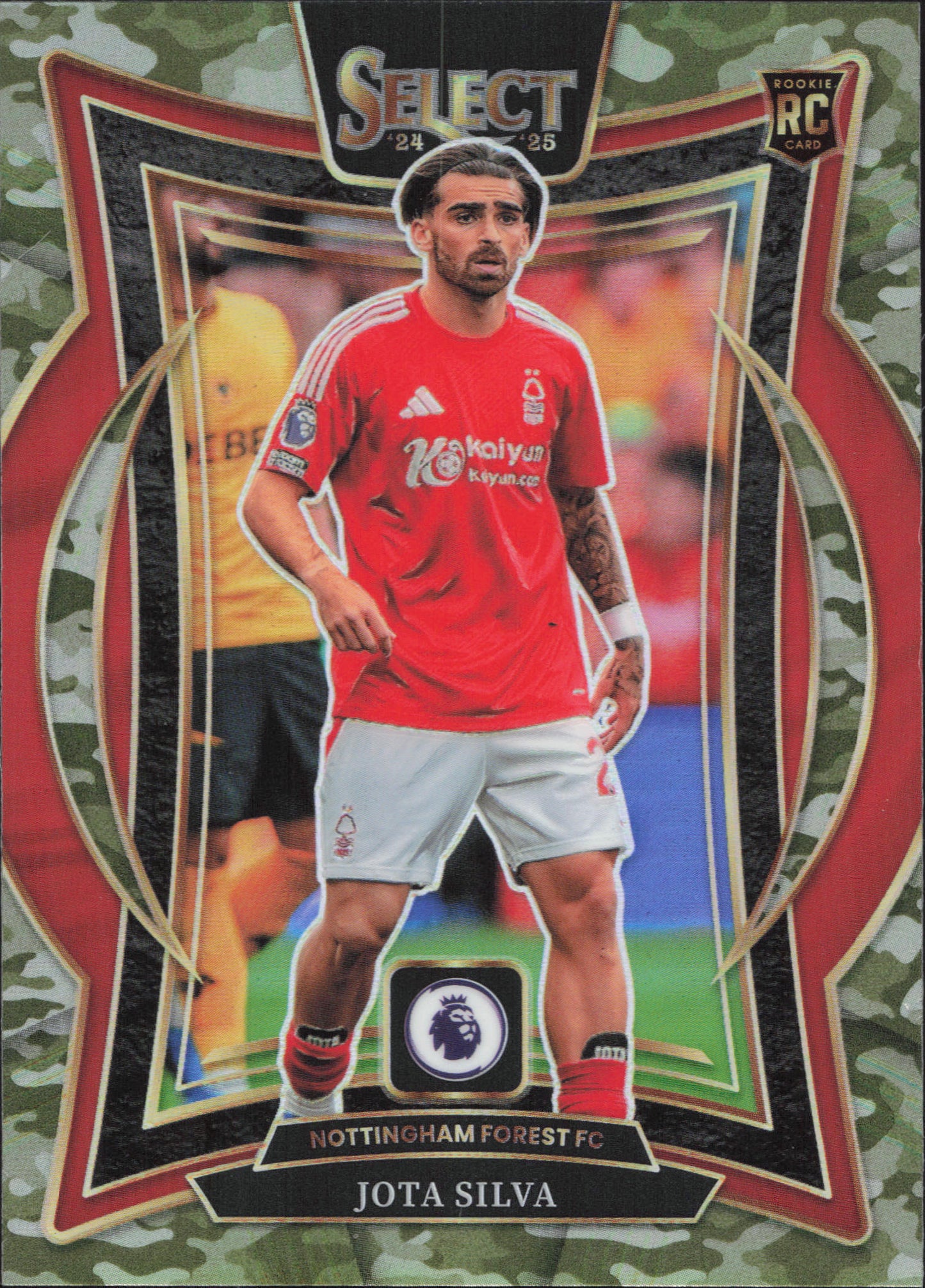 Jota Silva Rookie Numbered /150 Camo Panini Select EPL