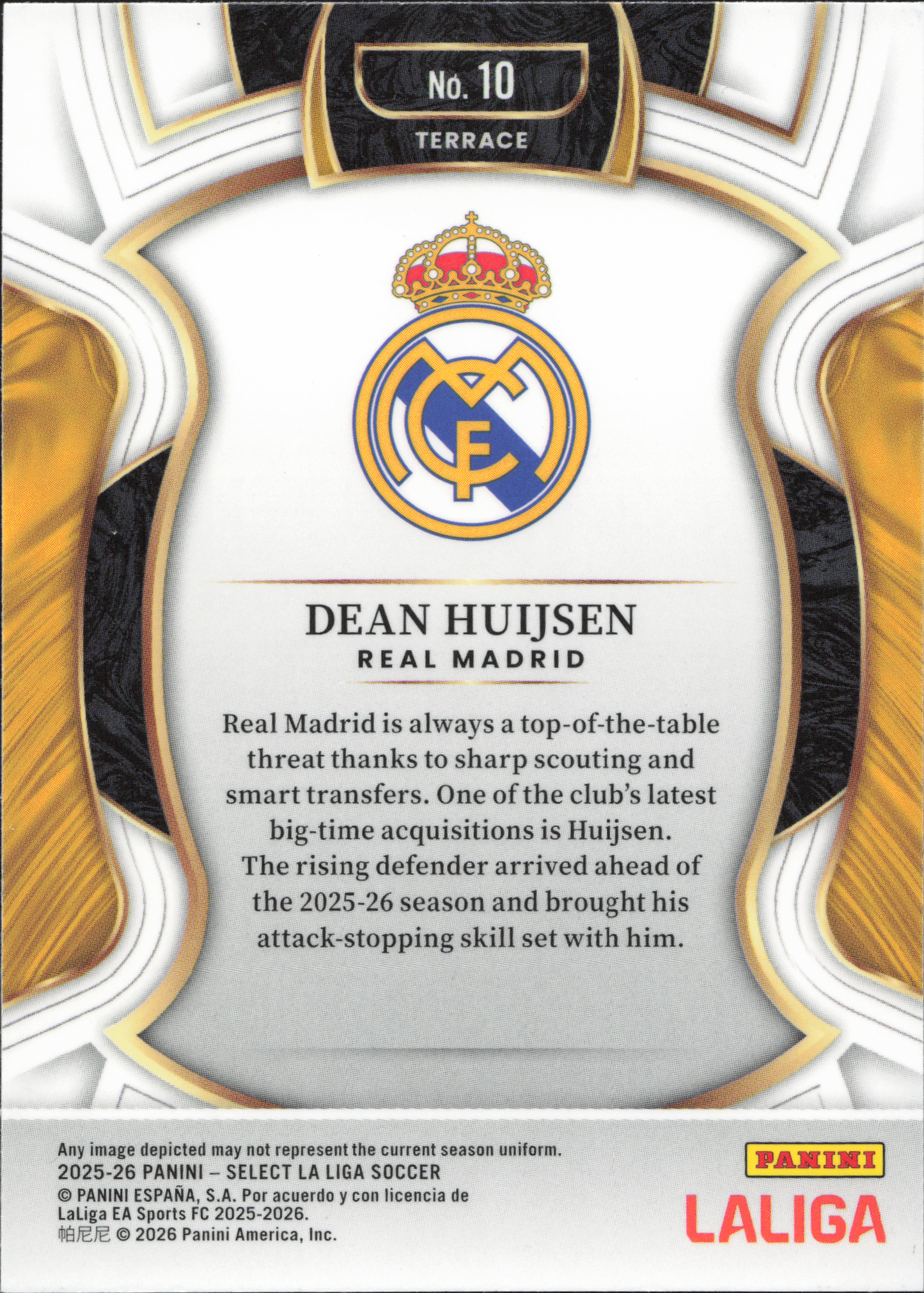 Dean Huijsen Base Panini Select La Liga