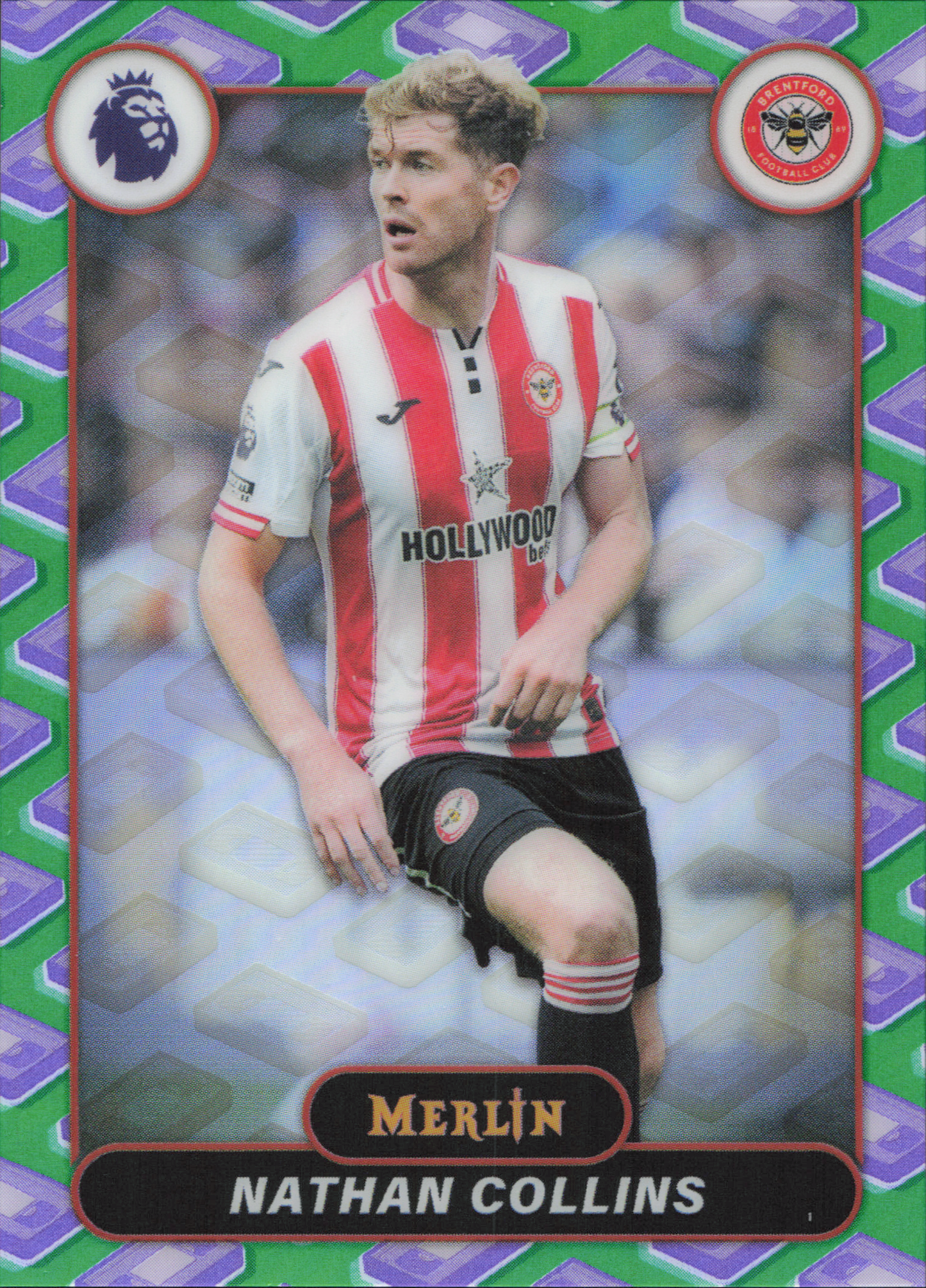 Nathan Collins VHS Refractor Topps Merlin EPL