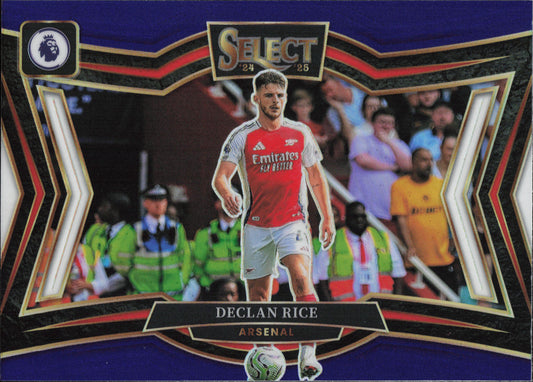 Declan Rice Purple Parallel Panini Select EPL