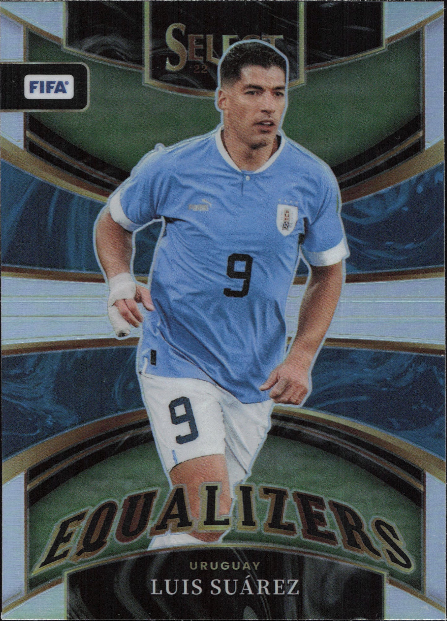 Luis Suarez Equalizers Silver Prizm Panini Select FIFA
