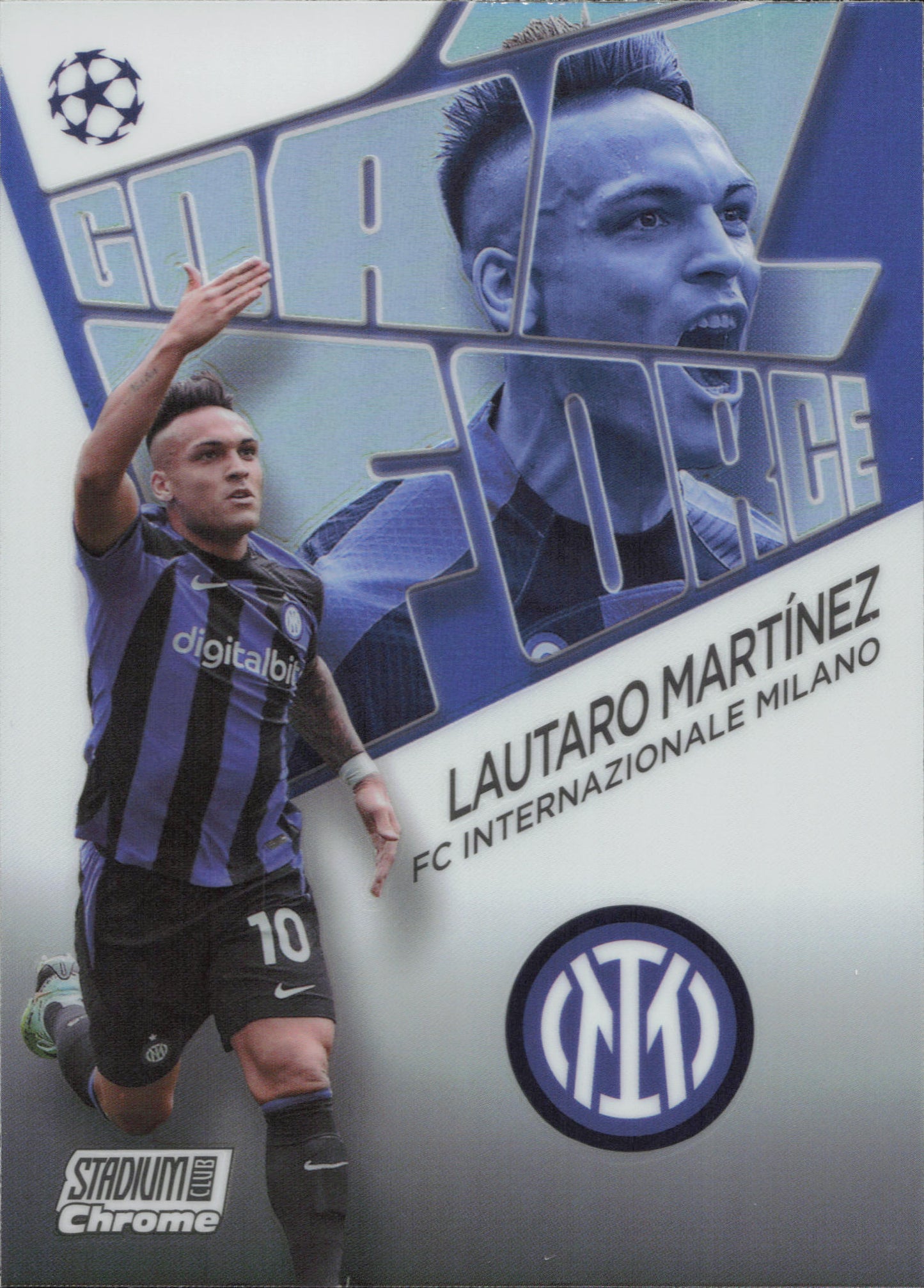 Lautaro Martinez Goal Force Topps Stadium Club Chrome