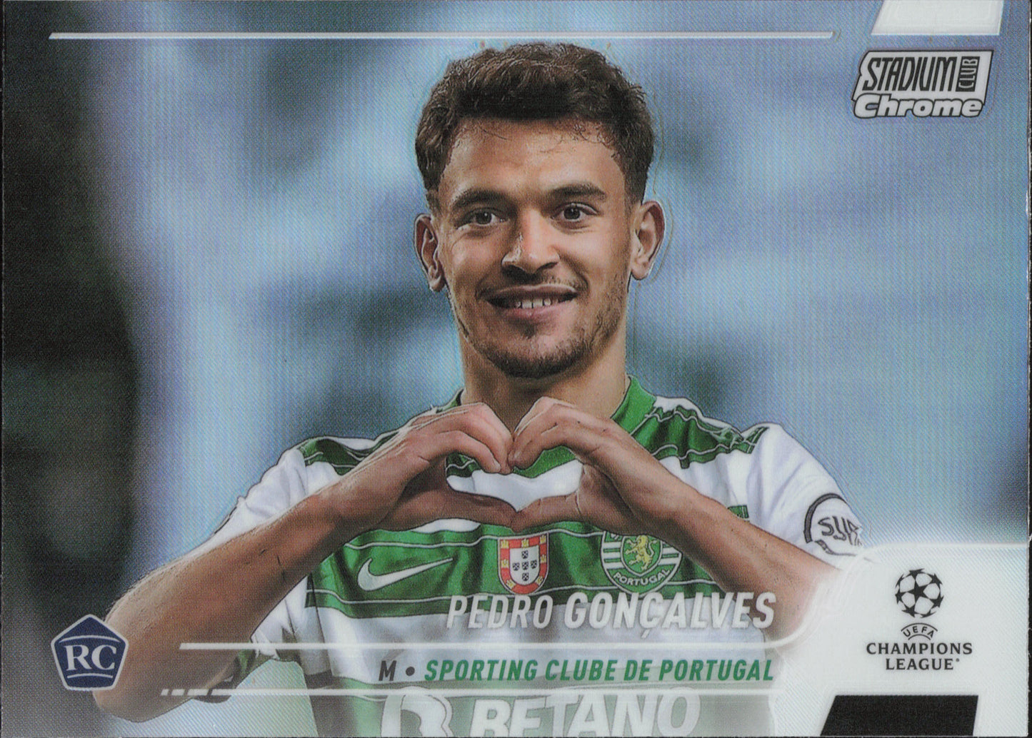 Pedro Goncalves Rookie Refractor Topps Stadium Club Chrome
