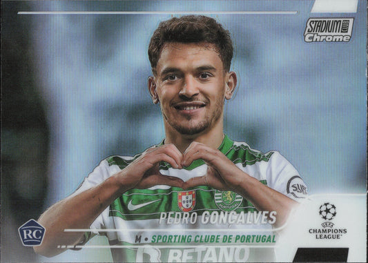Pedro Goncalves Rookie Refractor Topps Stadium Club Chrome
