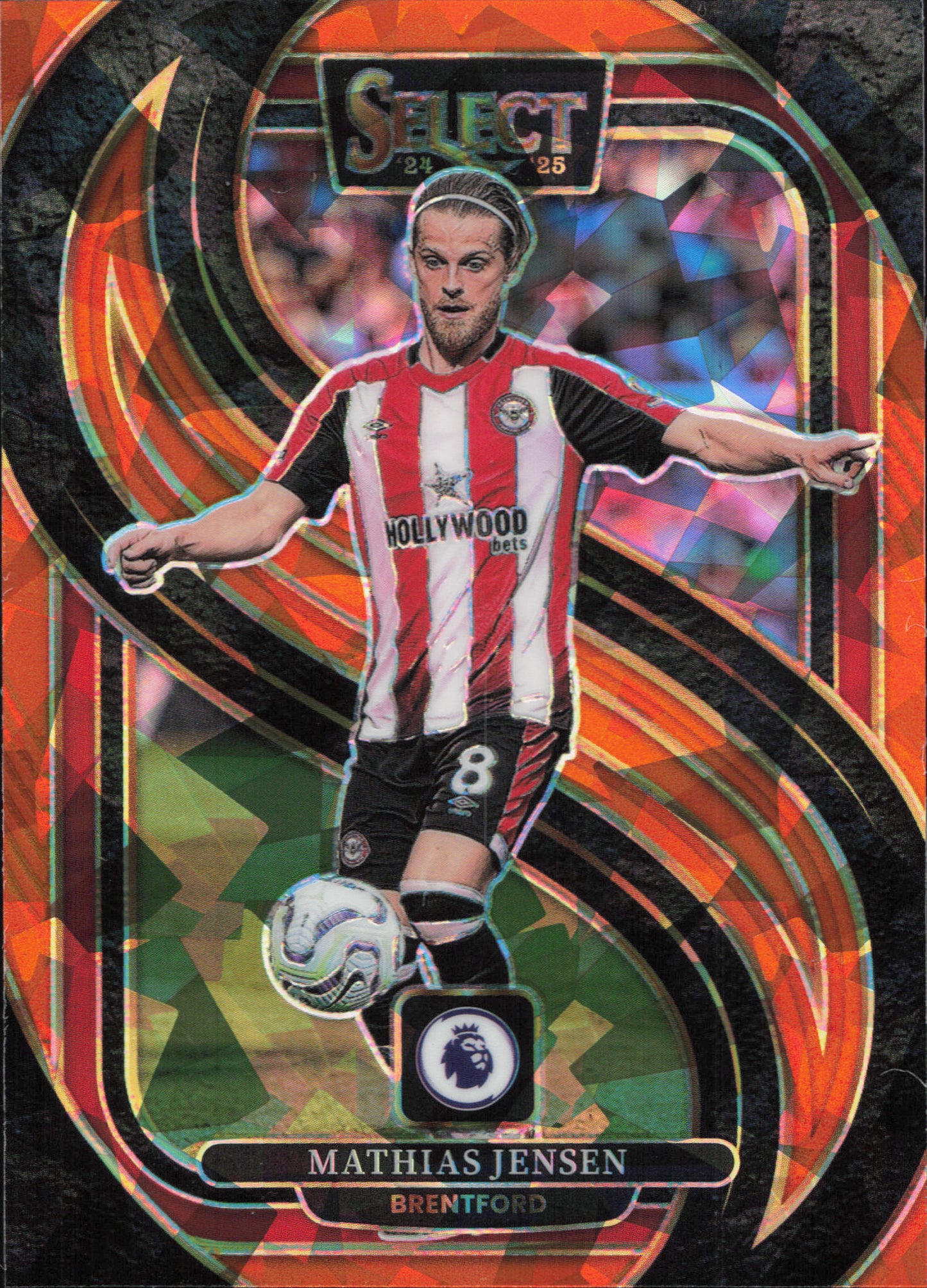 Mathias Jensen Numbered /155 Panini Select EPL