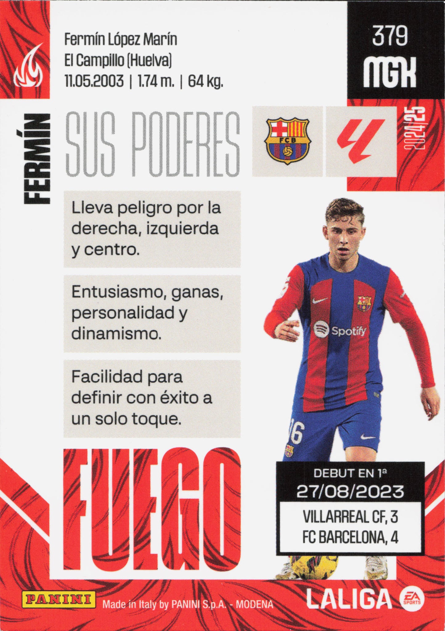 Fermin Fuego Panini MGK La Liga