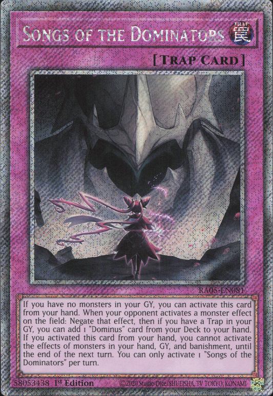 Songs of the Dominators (V.4 - Platinum Secret Rare)