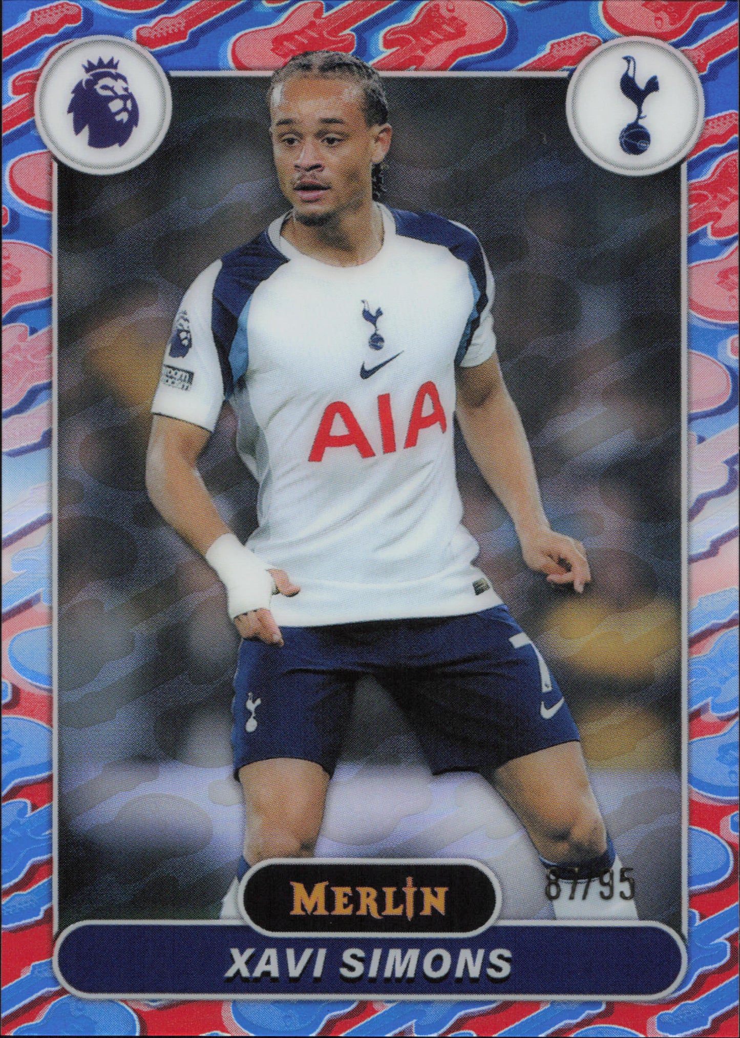 Xavi Simons Numbered /95 Topps Merlin EPL