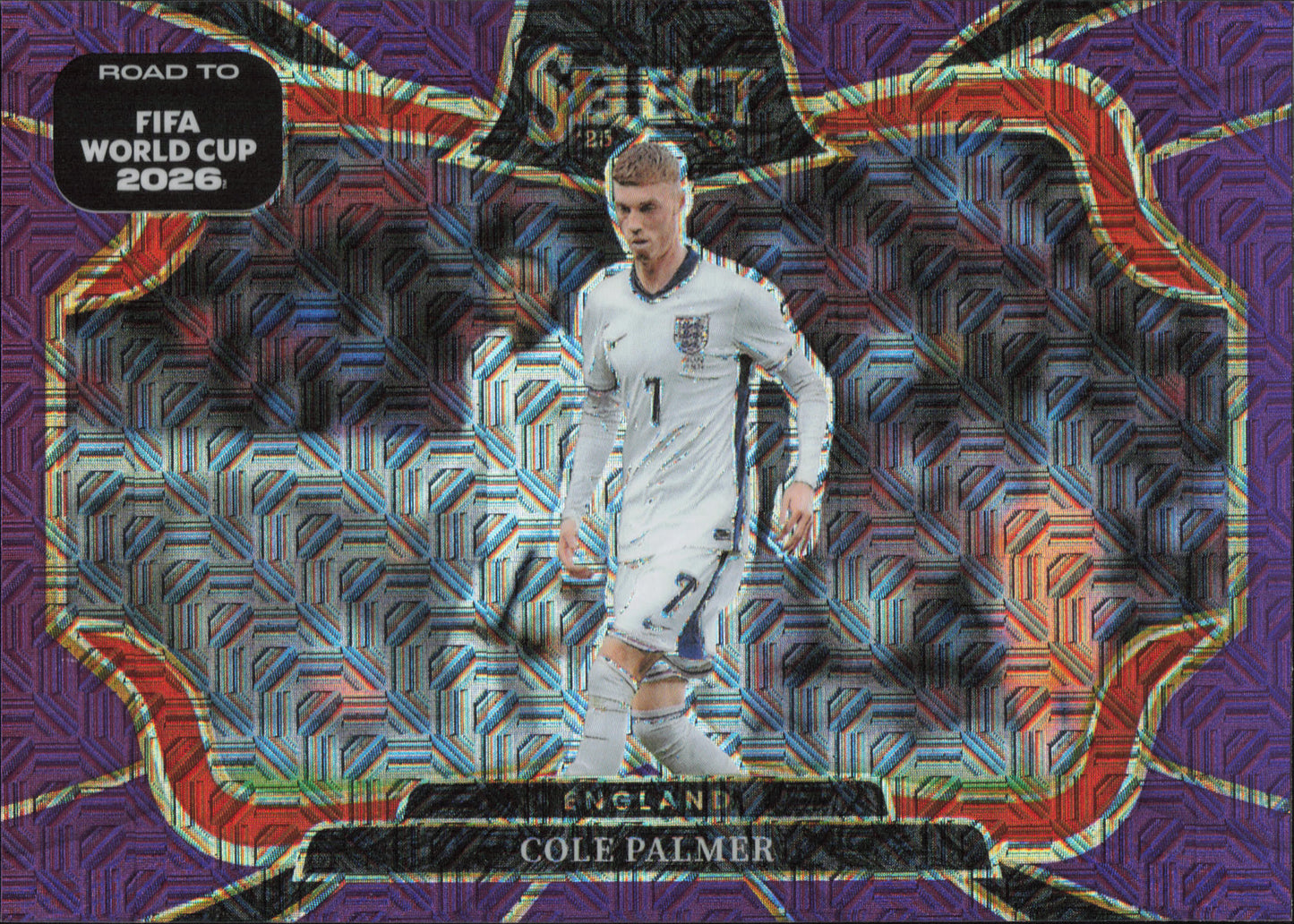 Cole Palmer Purple Mojo Panini Select World Cup