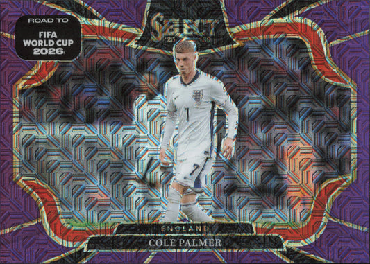 Cole Palmer Purple Mojo Panini Select World Cup