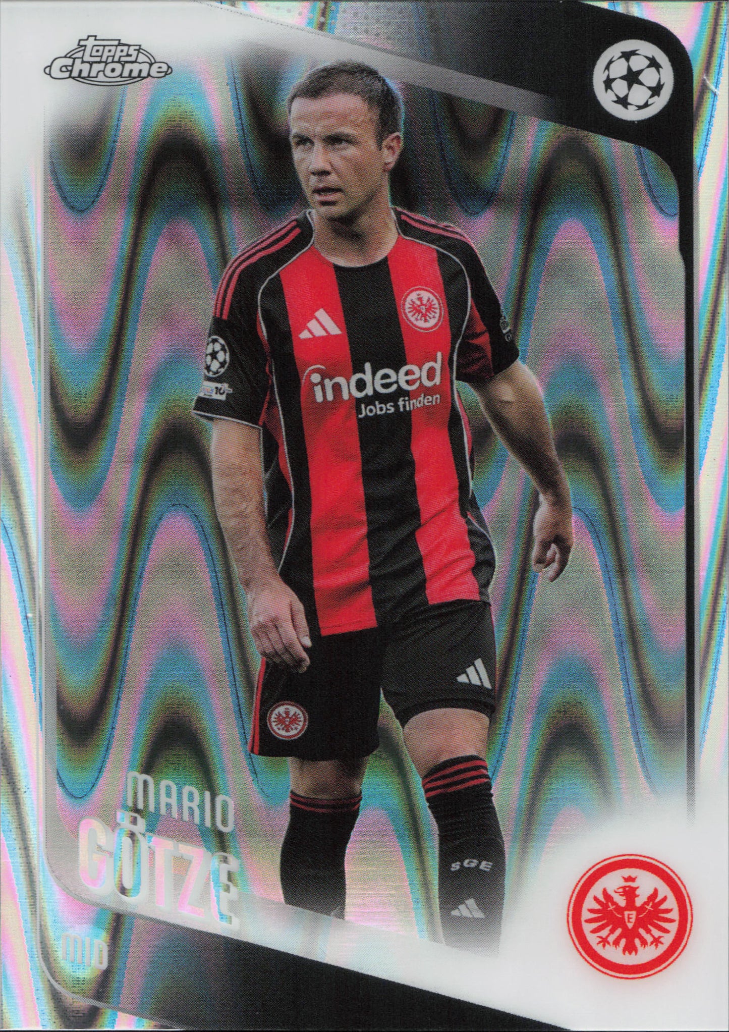 Mario Gotze Raywave Parallel Topps Chrome UCC