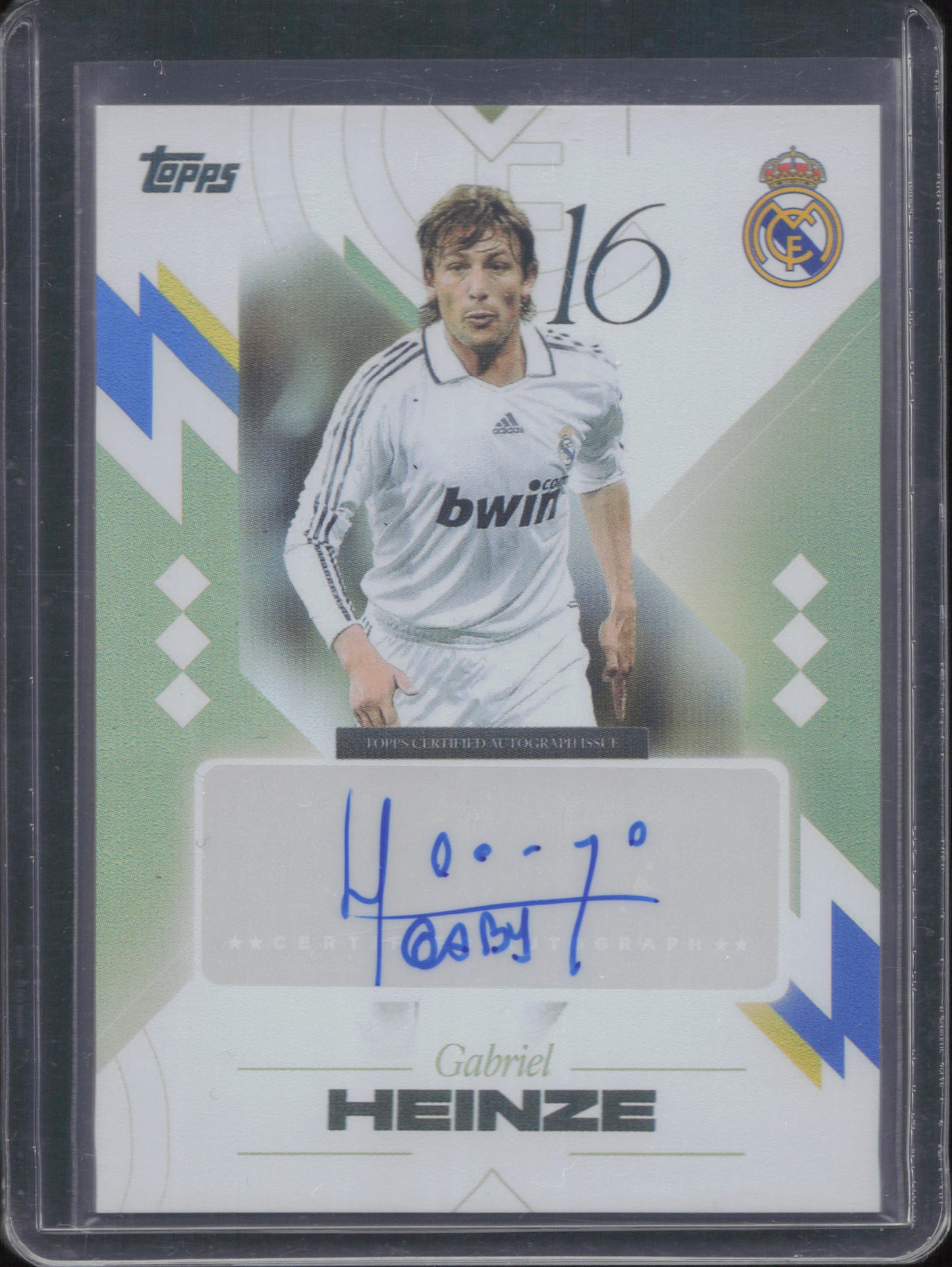Gabriel Heinze Autograph Topps Los Blancos