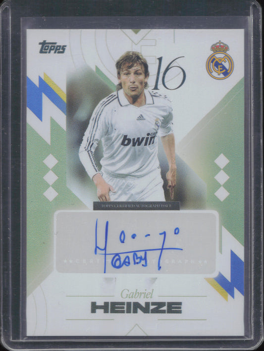 Gabriel Heinze Autograph Topps Los Blancos
