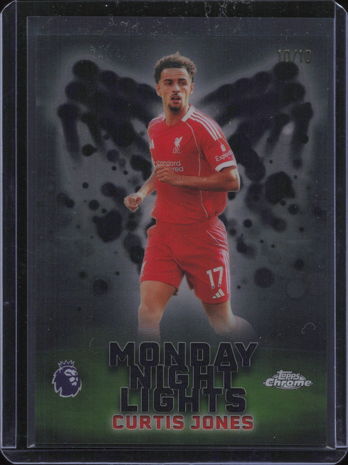 Curtis Jones Monday Night Lights Numbered /10 Topps Chrome EPL