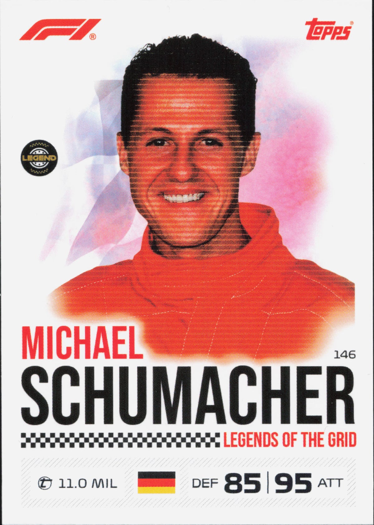 Michael Schumacher Legends of the Grid #146 Topps Turbo Attax
