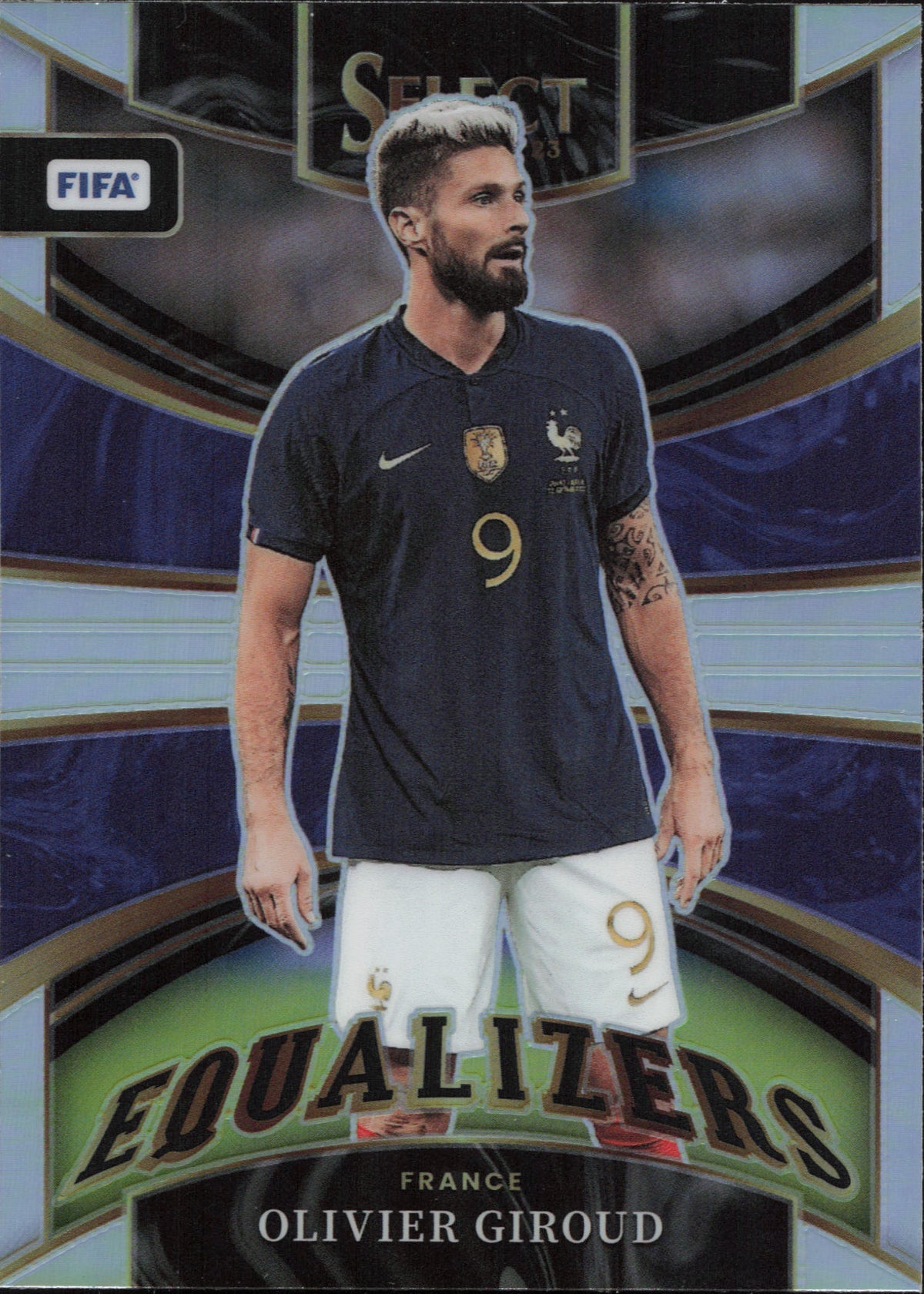 Olivier Giroud Equalizers Silver Prizm Panini Select FIFA