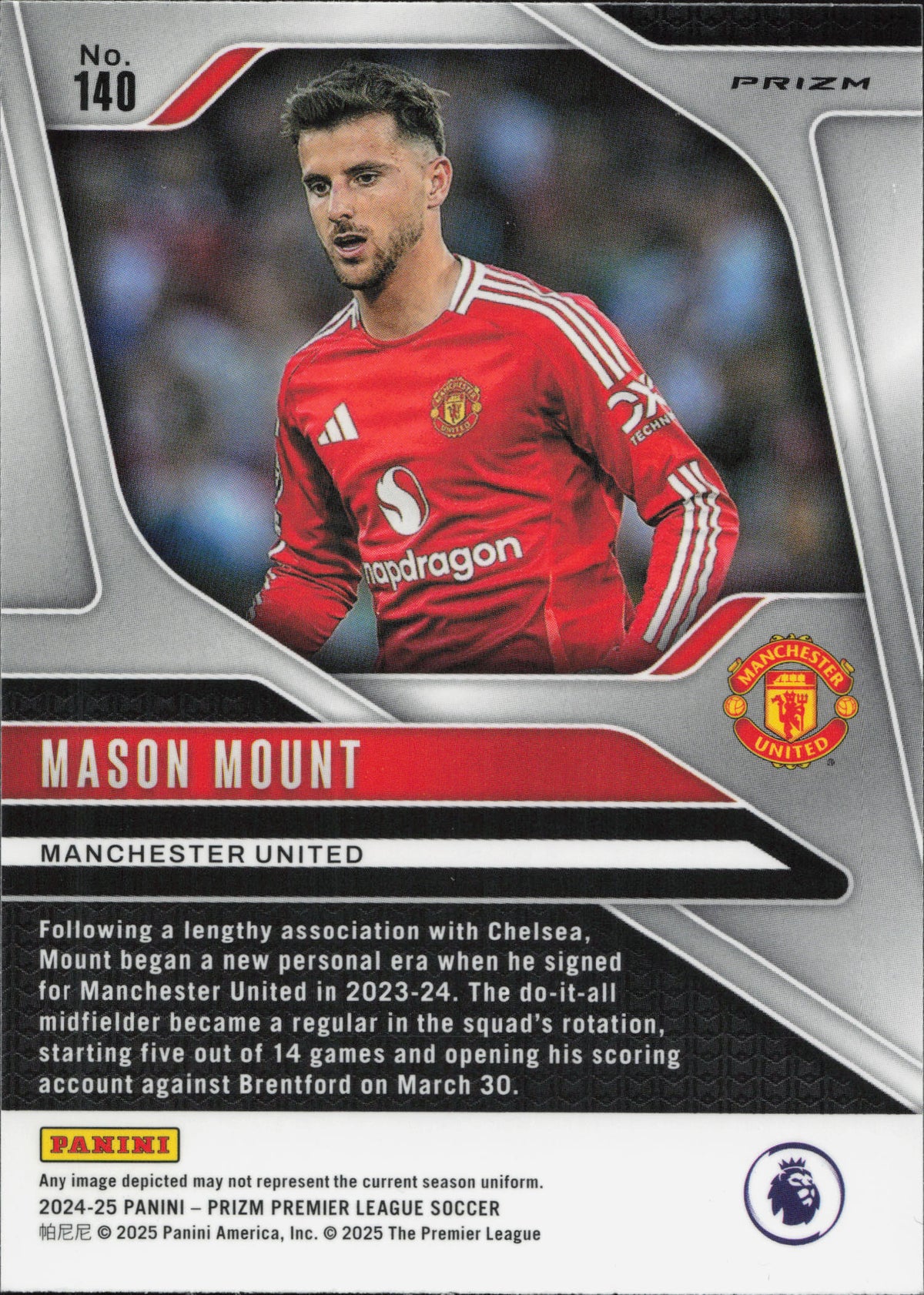 Mason Mount Pink Mosaic Panini Prizm EPL