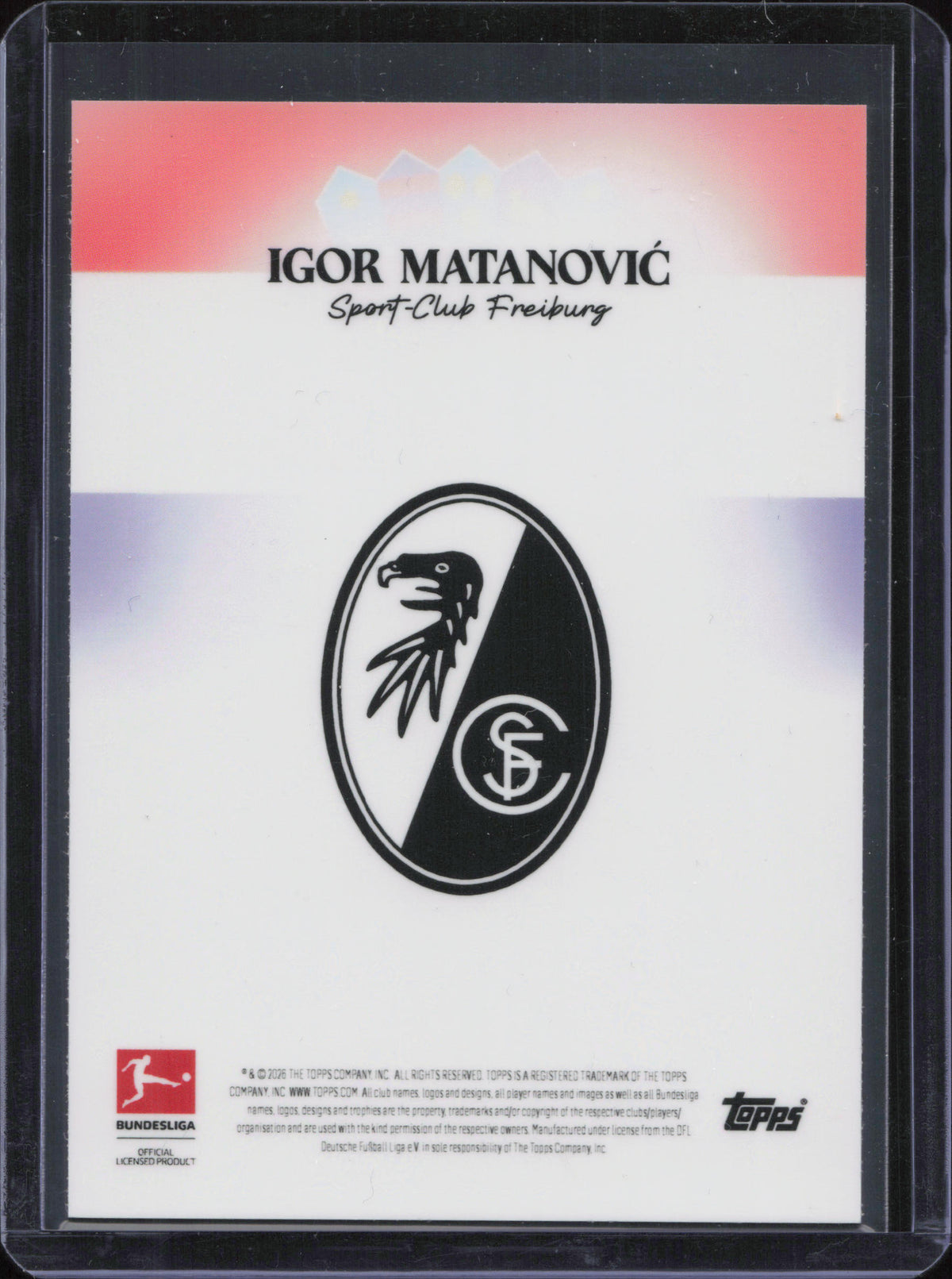 Igor Matanovic Numbered /10 Topps International Stars Bundesliga