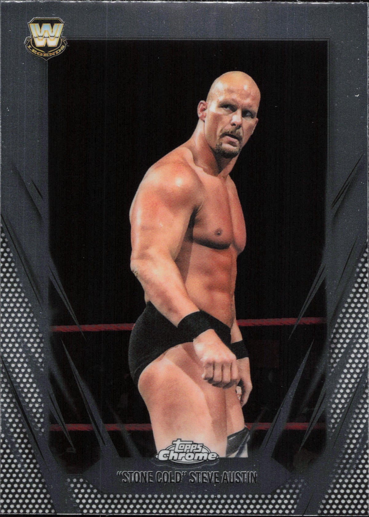 "Stone Cold" Steve Austin Base Topps Chrome WWE