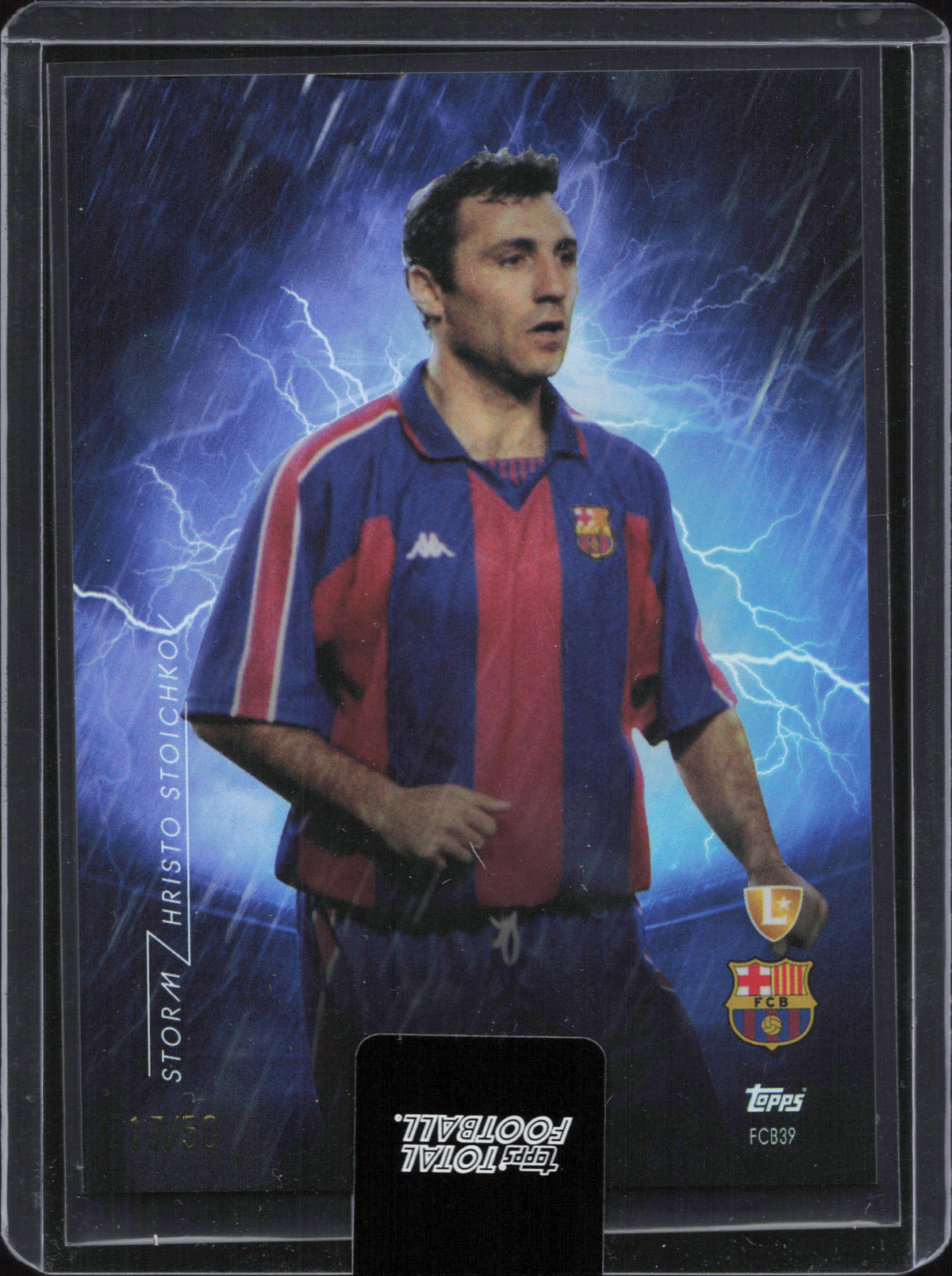Hristo Stoichkov Numbered /50 Topps Total Football