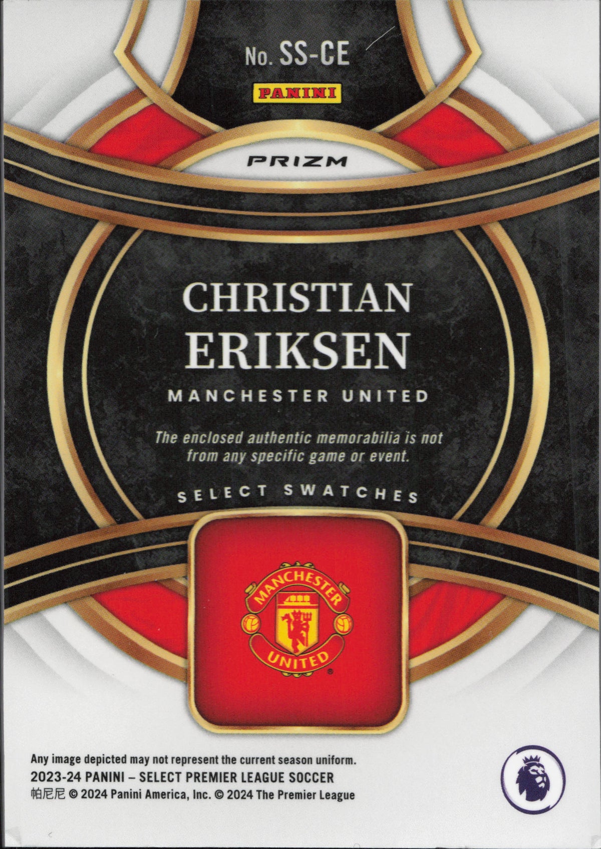 Christian Eriksen Patch Panini Select EPL