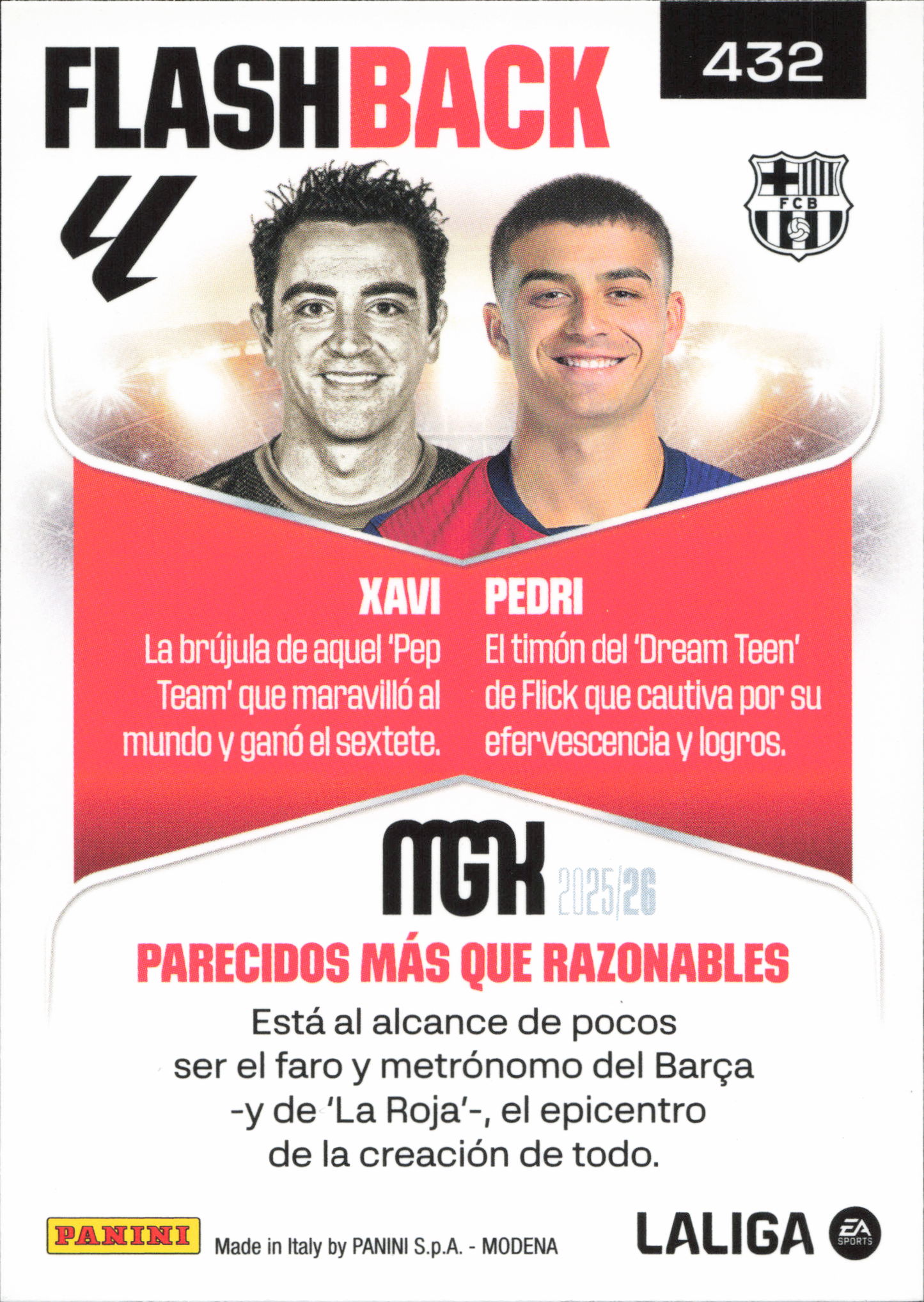 Xavi / Pedri Flashback Panini MGK La Liga