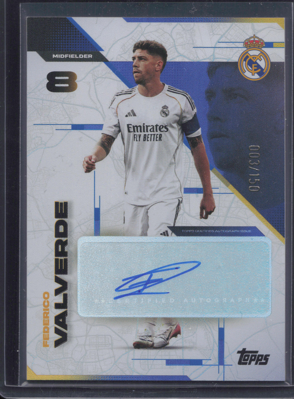Federico Valverde Autograph Numbered /150 Topps Los Blancos Real Madrid