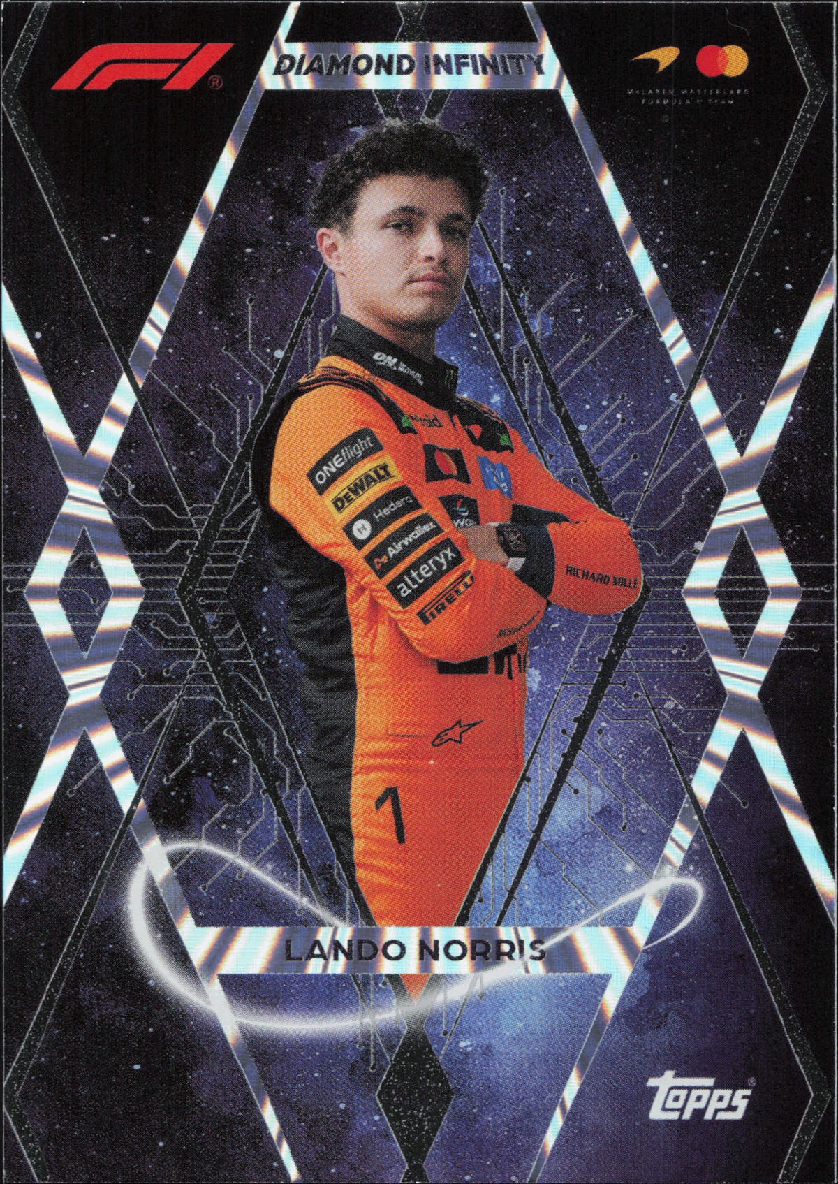 Lando Norris Diamond Infinity Topps Turbo Attax