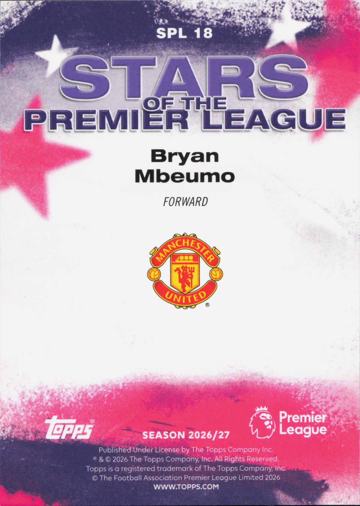 Bryan Mbeumo Stars Of The Premier League Topps Flagship EPL
