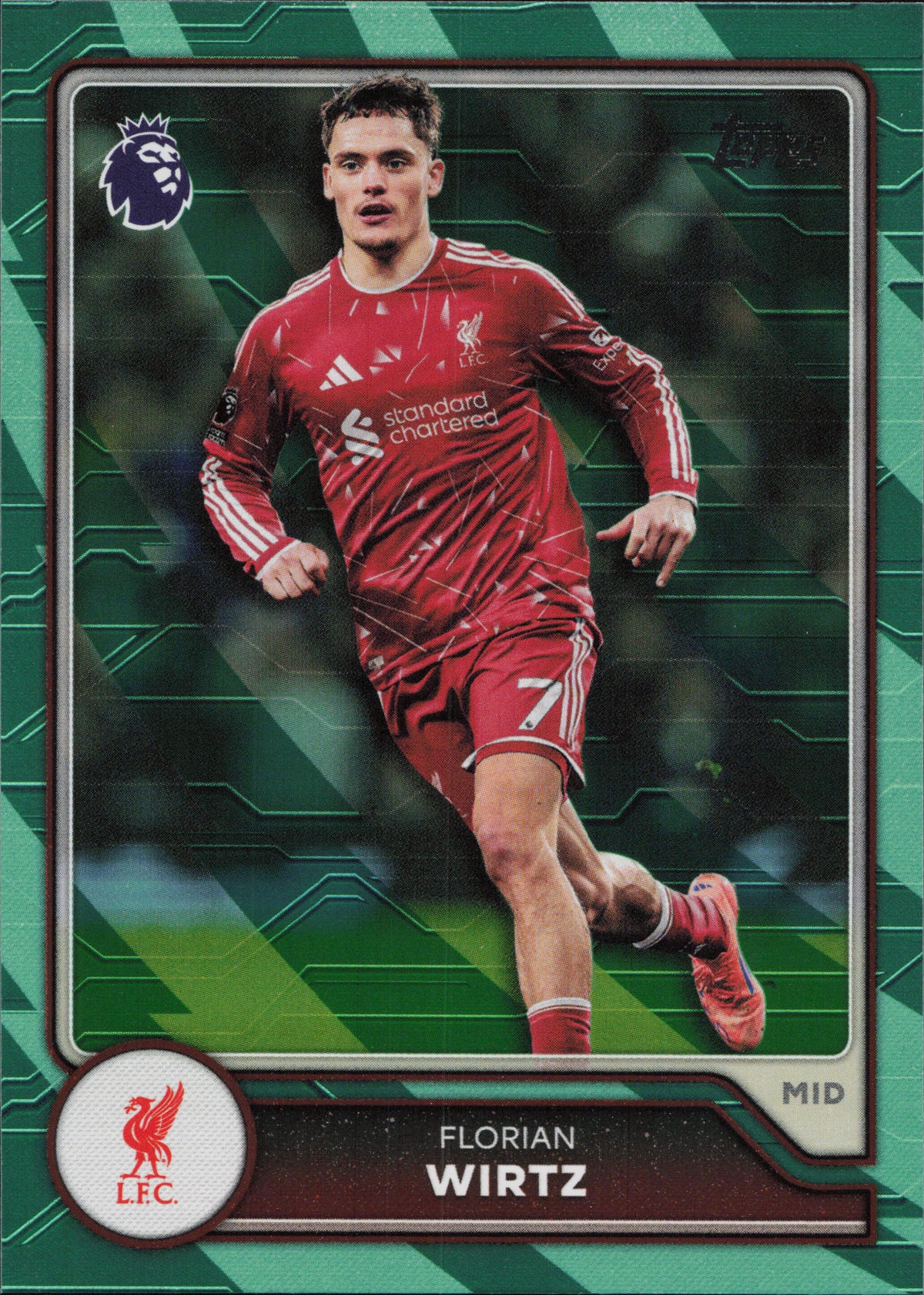 Florian Wirtz Green Voltage Topps Flagship EPL