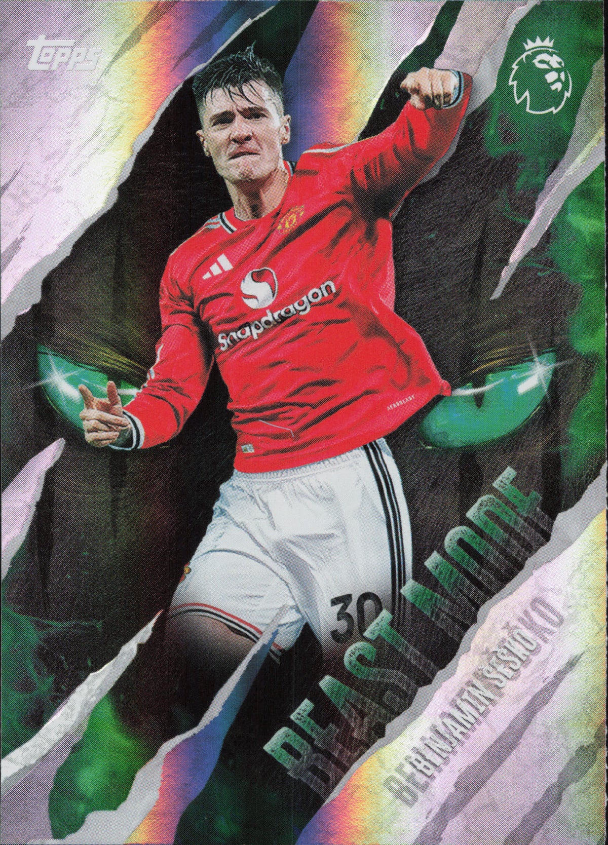 Benjamin Sesko Beast Mode Topps Flagship EPL