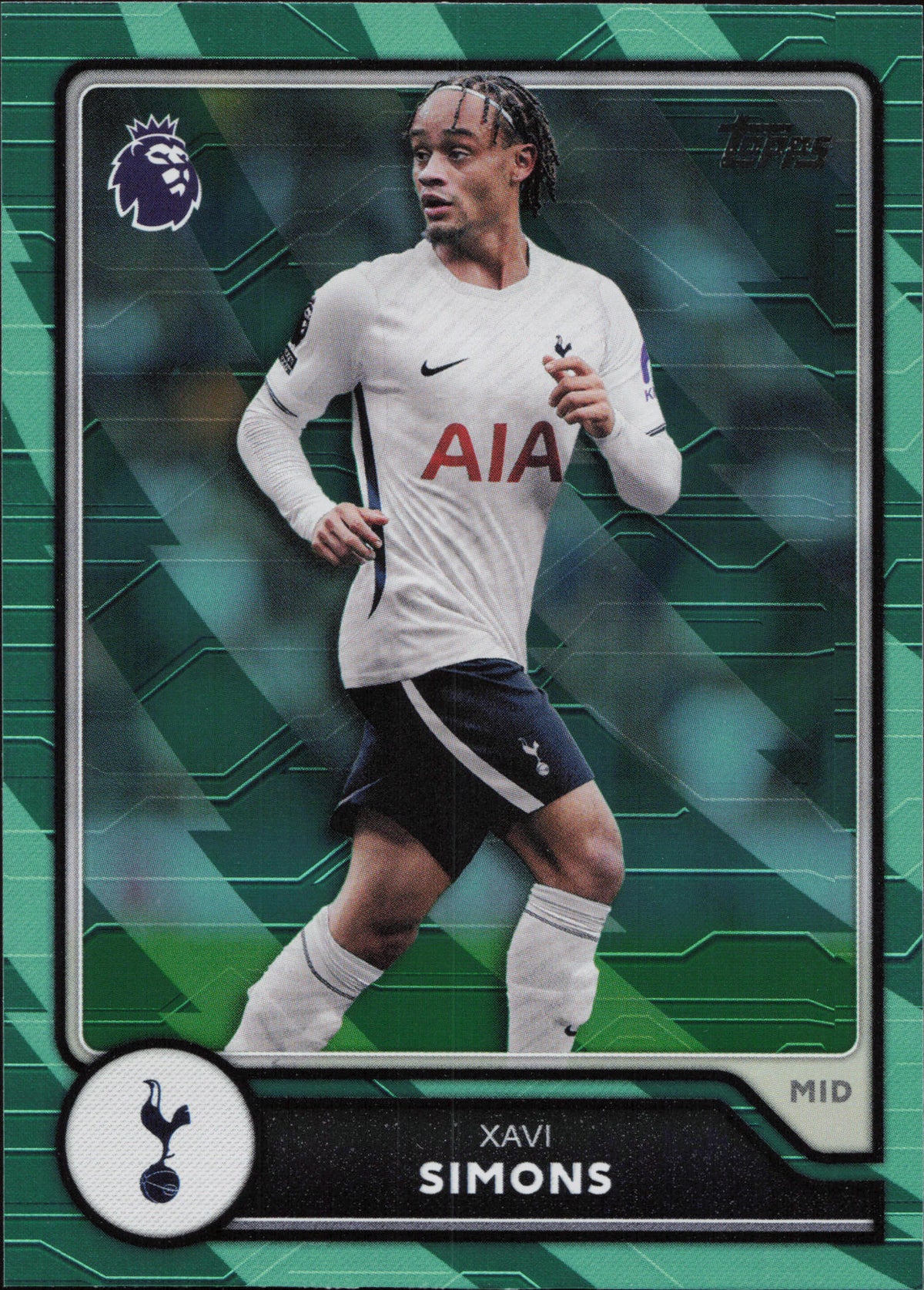 Xavi Simons Green Voltage Topps Flagship EPL