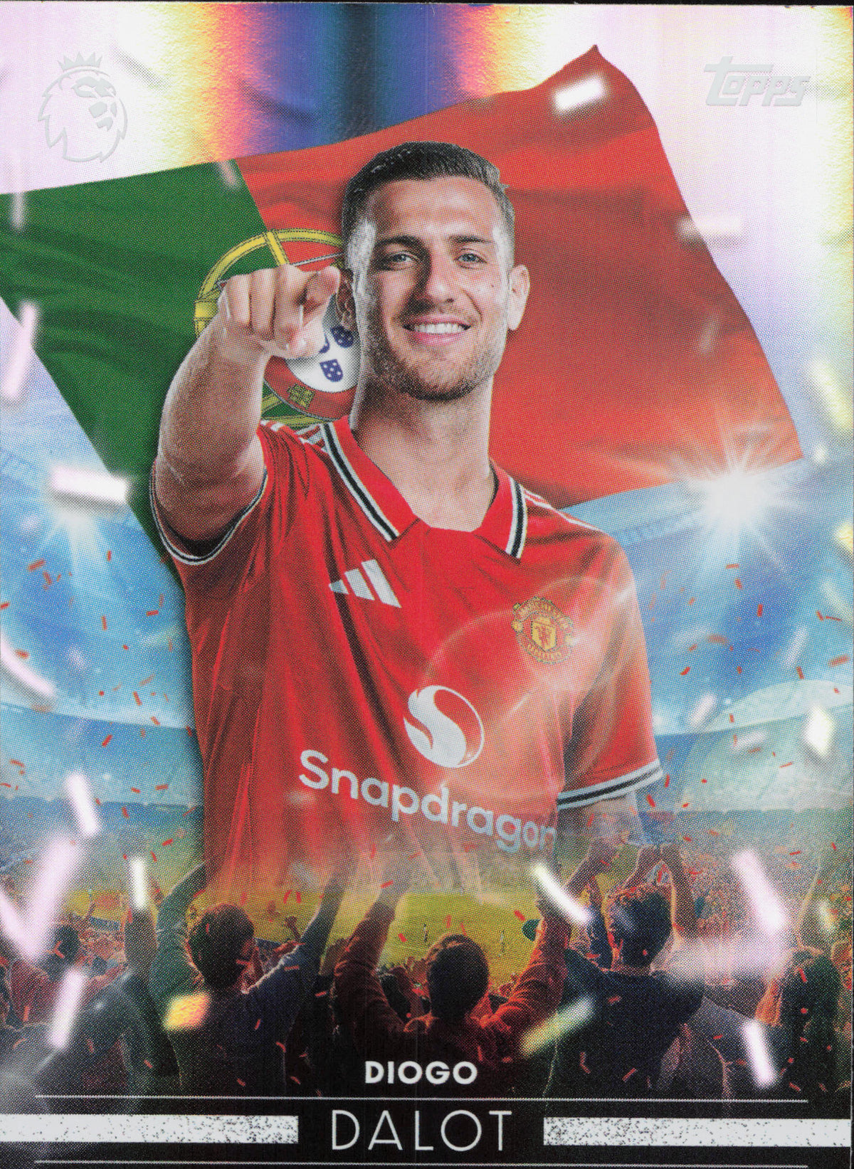 Diogo Dalot Carry The Flag Topps Flagship EPL
