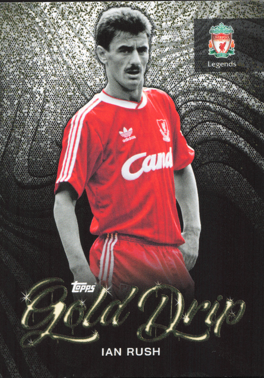 Ian Rush Gold Drip Topps Liverpool Team Set