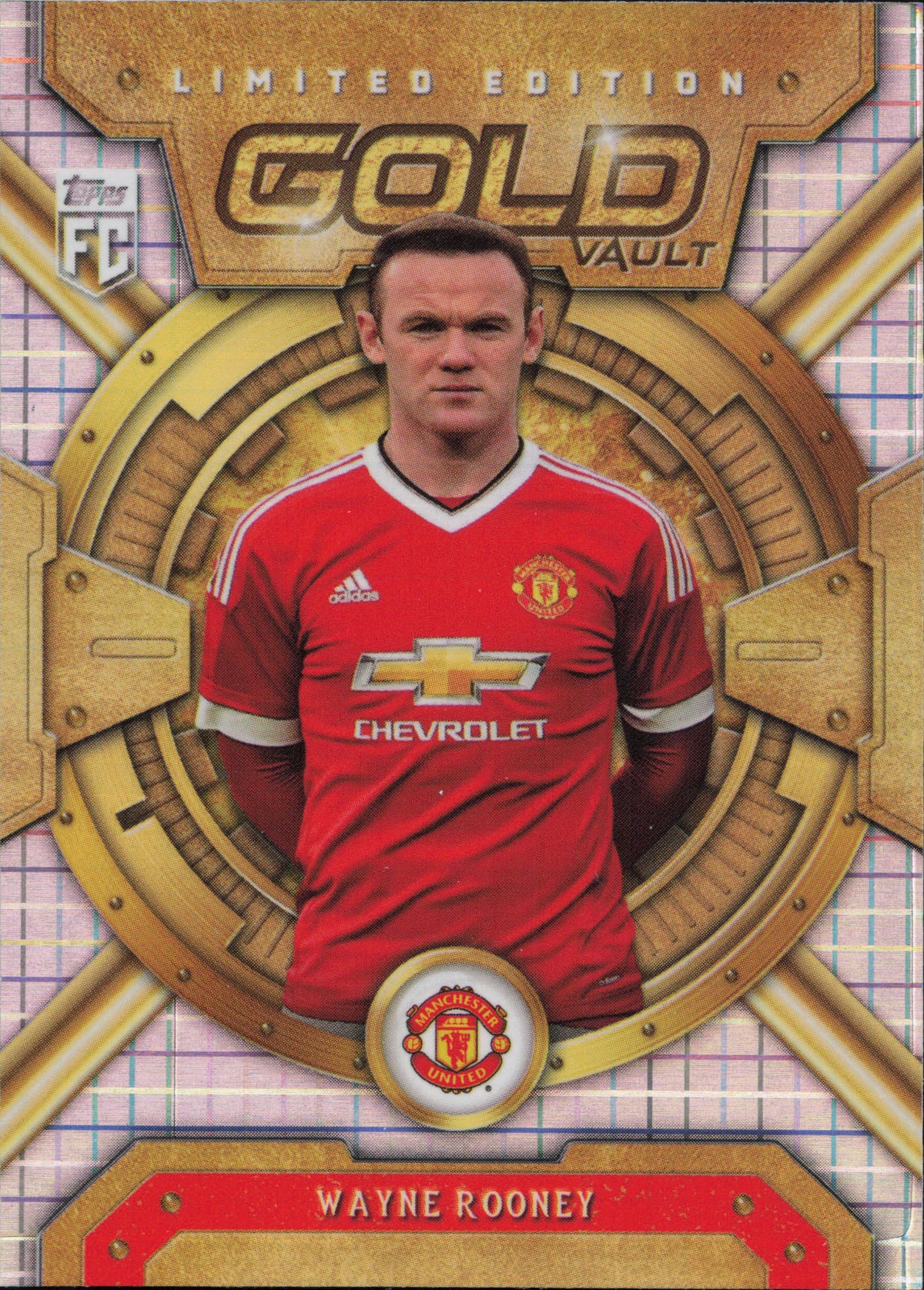 Wayne Rooney Gold Vault Limited Edition Topps Manchester United Fan Set