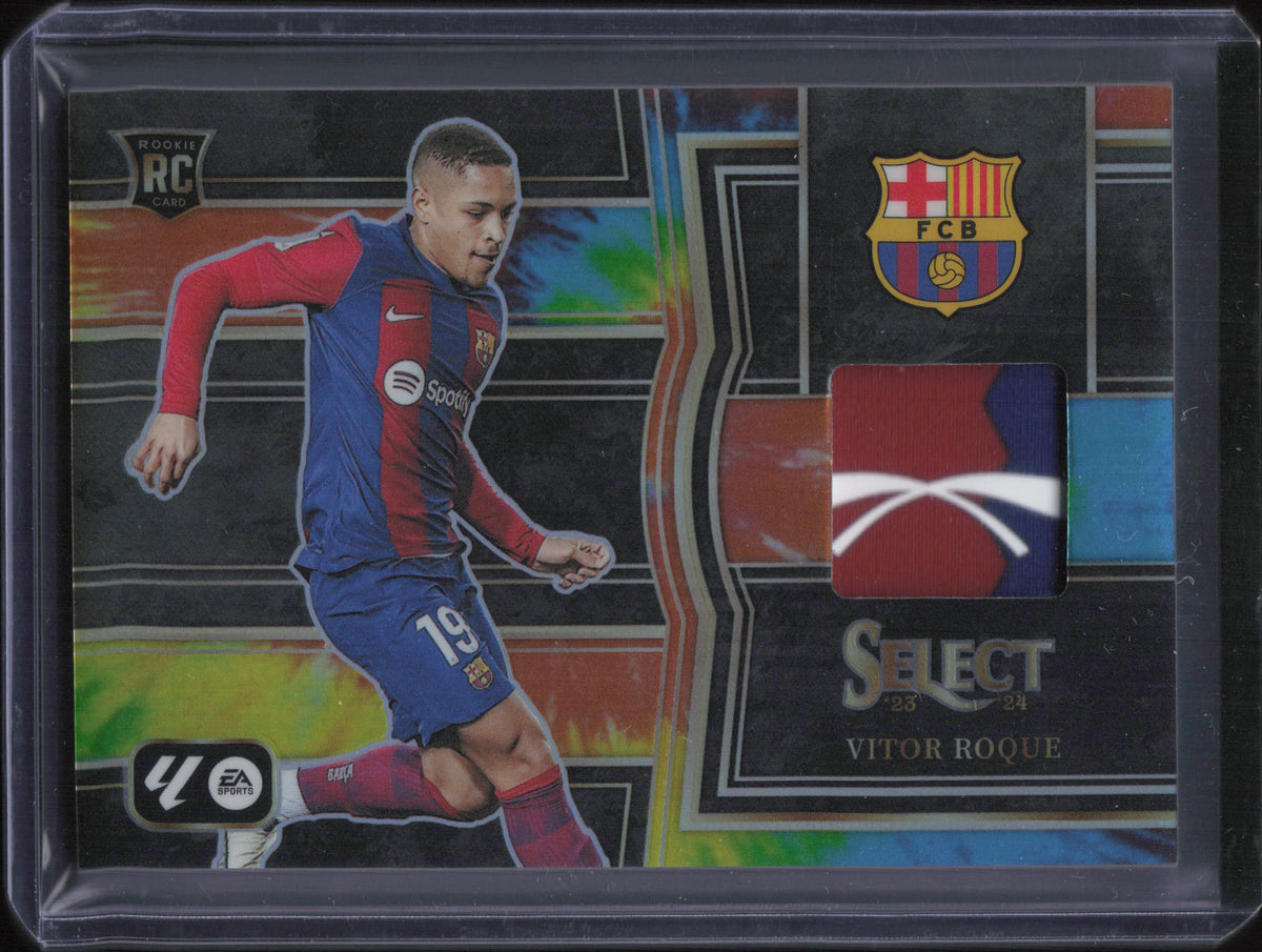 Vitor Roque Rookie Patch Numbered /25 Panini Select La Liga