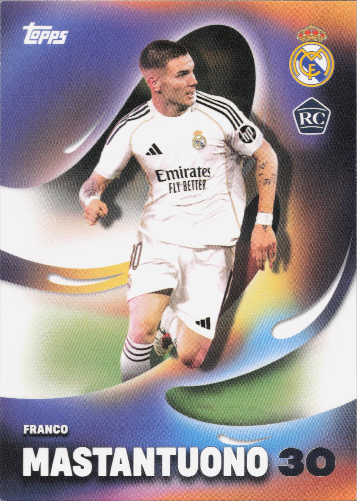 Franco Mastantuono Rookie Topps Los Blancos Real Madrid