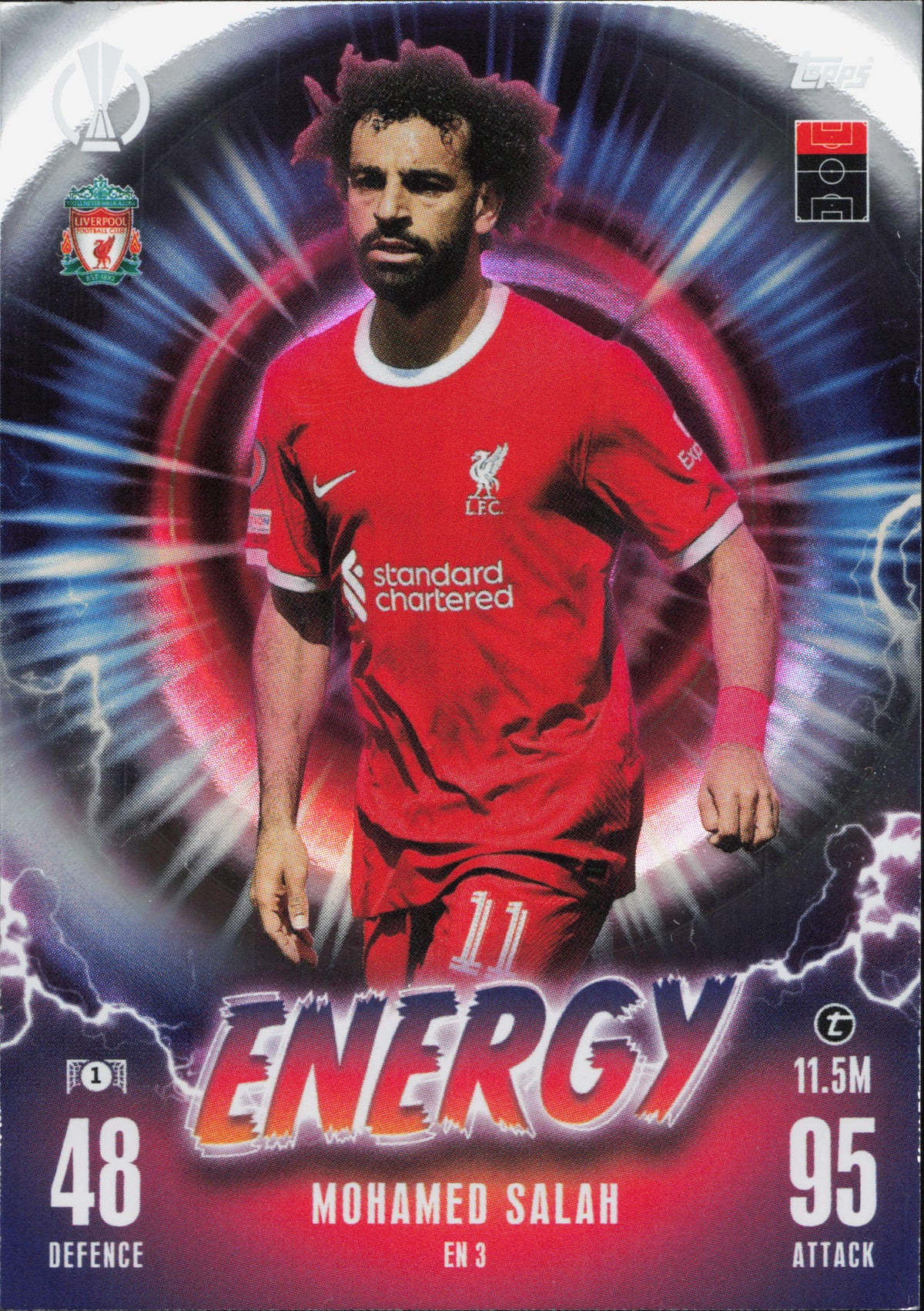 Mohamed Salah Energy Topps Match Attax