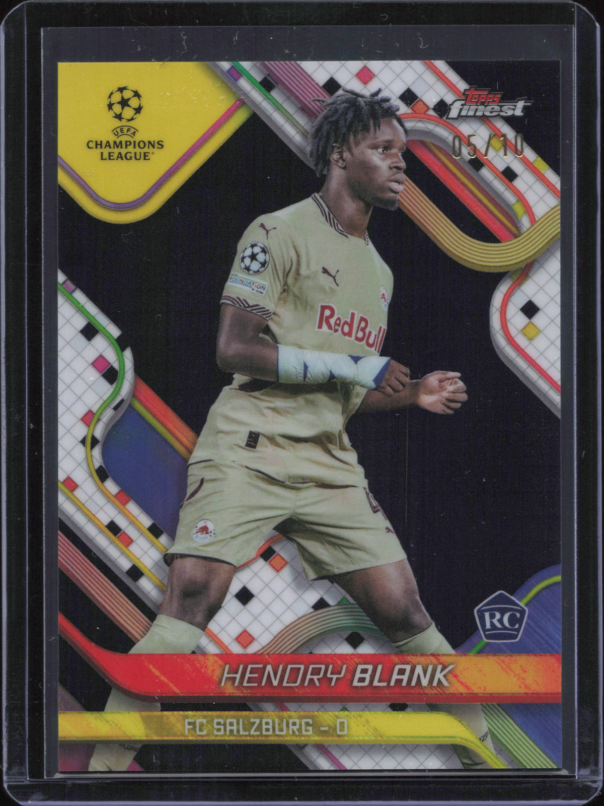Hendry Blank Rookie Numbered /10 Topps Finest