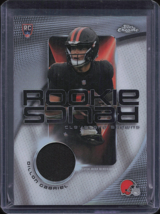 Dillon Gabriel Rookie Player-Worn Patch Topps Chrome NFL