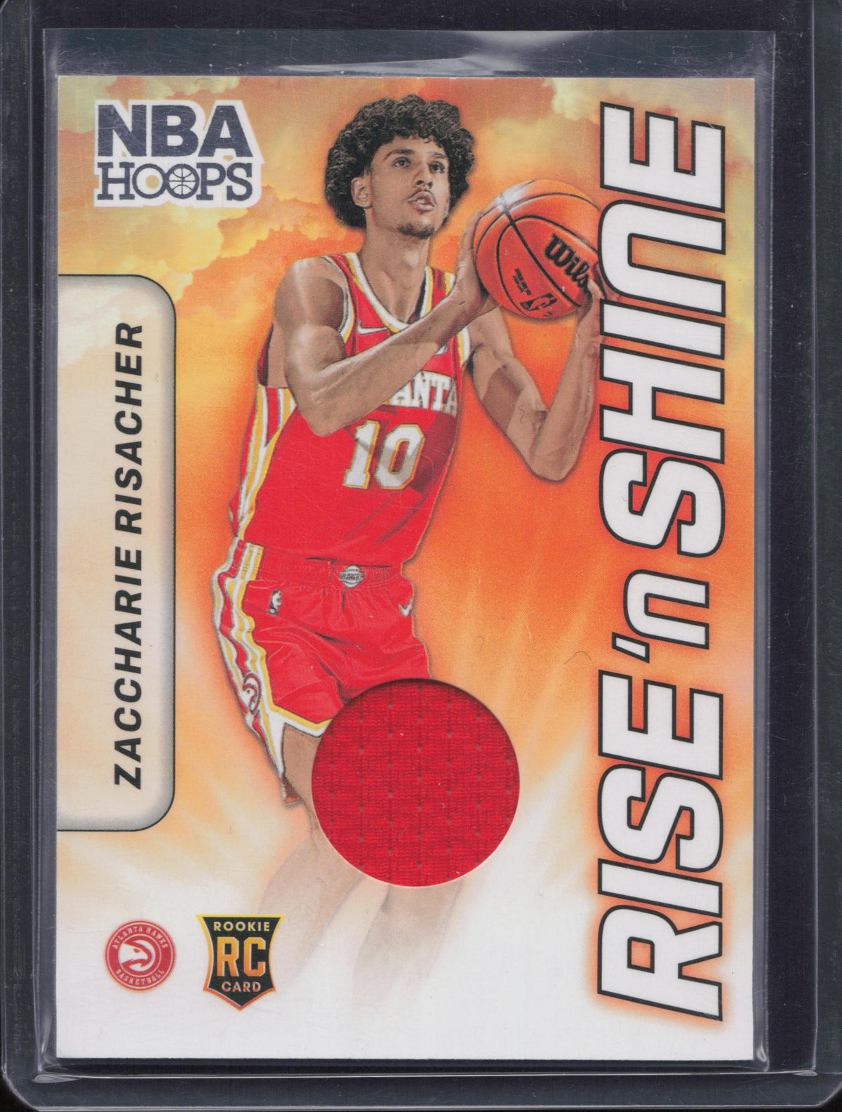 Zacharie Risacher Rookie Patch Panini NBA Hoops
