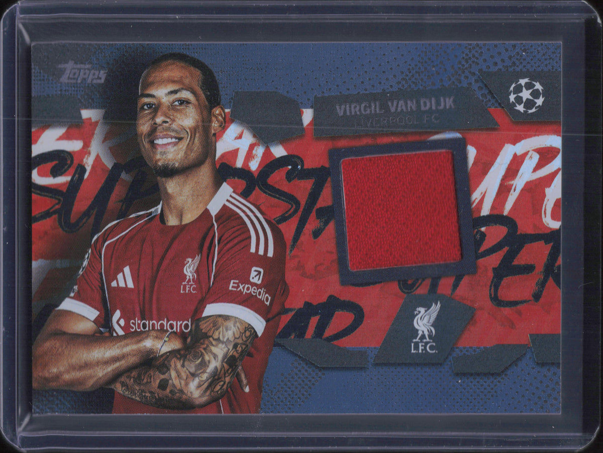 Virgil Van Dijk Player-Worn Patch Topps Flagship