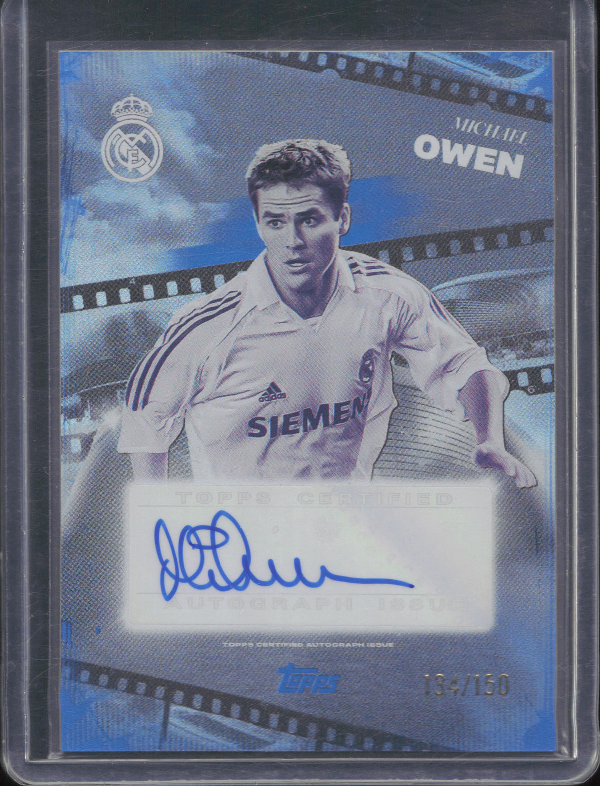 Michael Owen Autograph Numbered /150 Topps Los Blancos Real Madrid